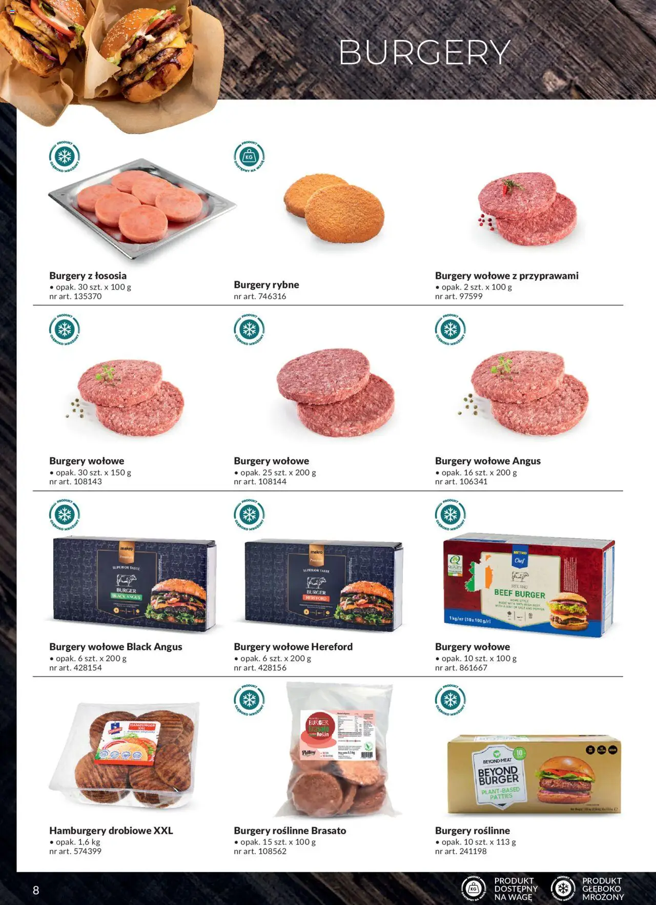 Makro Gazetka - Street Food od 27.03.2024 | Strona: 8 | Produkty: Hamburgery