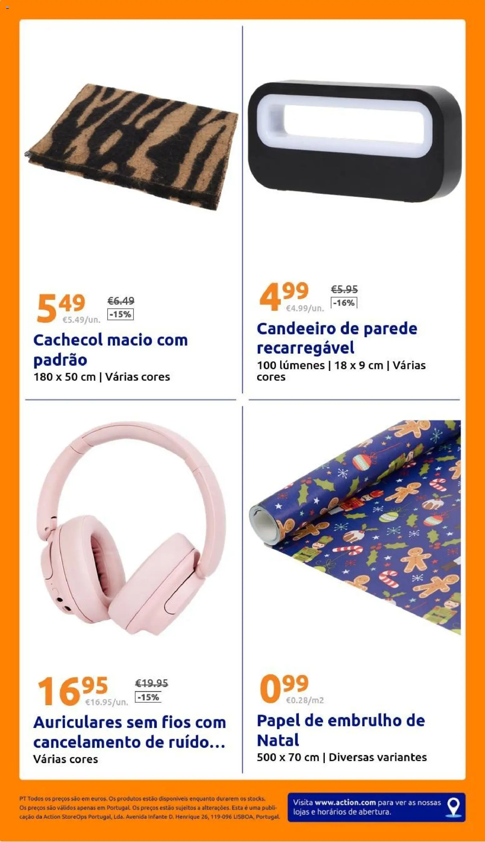 Action - Action PT week 47 2025 │ válido de 19.11.2025 | Página: 28 | Produtos: Cachecol, Candeeiro