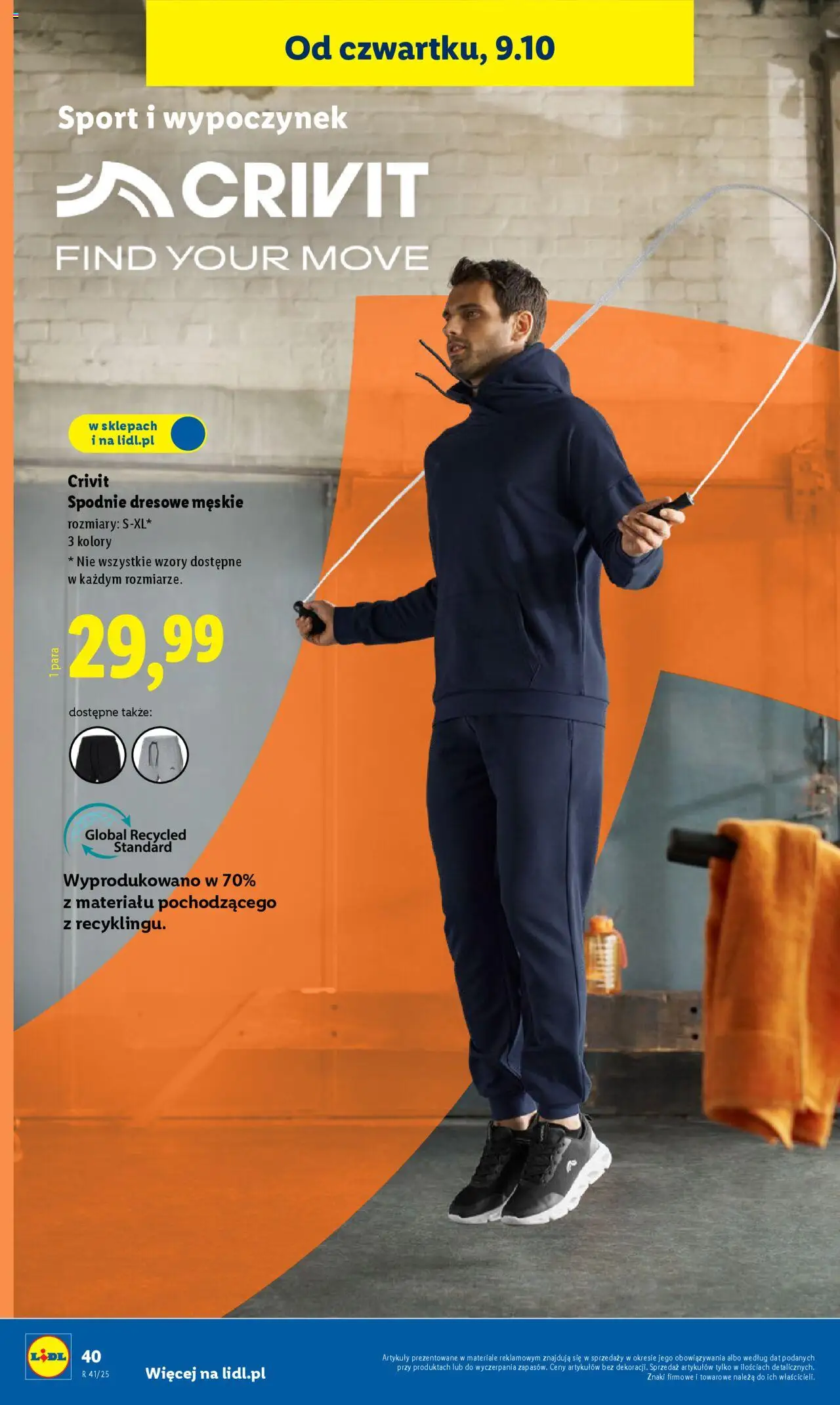 Lidl Katalog od 06.10.2025 | Strona: 44 | Produkty: Spodnie