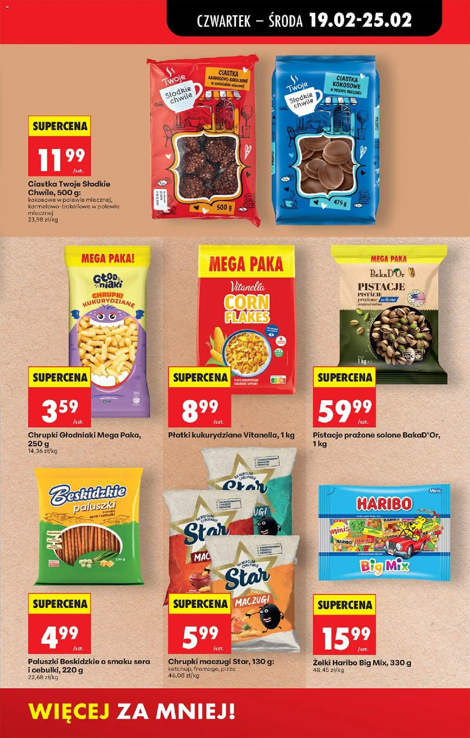 Biedronka Polsko leták - W tym tygodniu od 19.02.2026 | Strana: 43 | Produkty: Pizza, Haribo, Pistácie