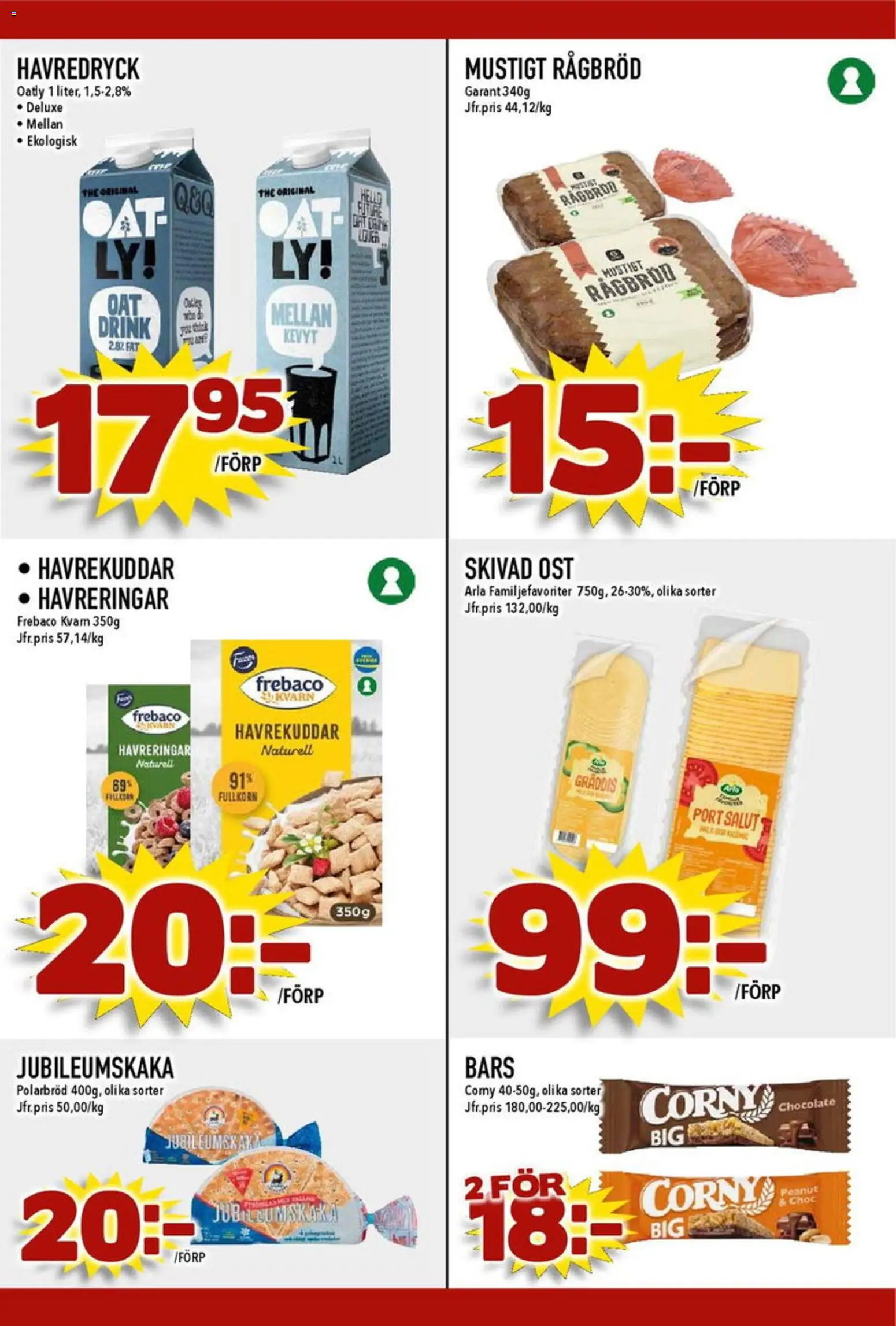 Matdax reklamblad aktuell från 09.03.2026 | Sida: 17 | Produkter: Kvarn, Havredryck, Ost