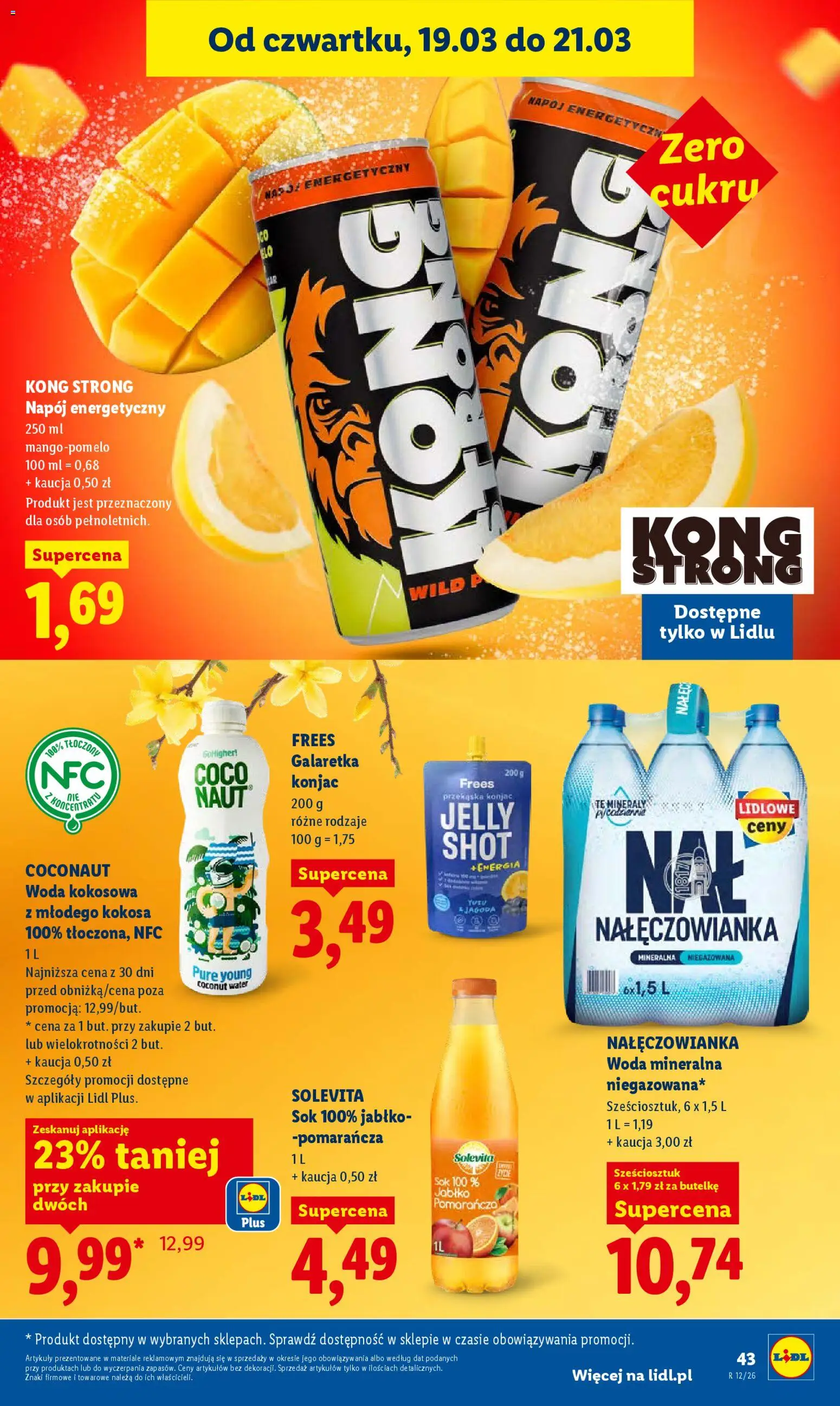 Lidl Polsko leták od 19.03.2026 | Strana: 43 | Produkty: Kong Strong, Minerály, Solevita