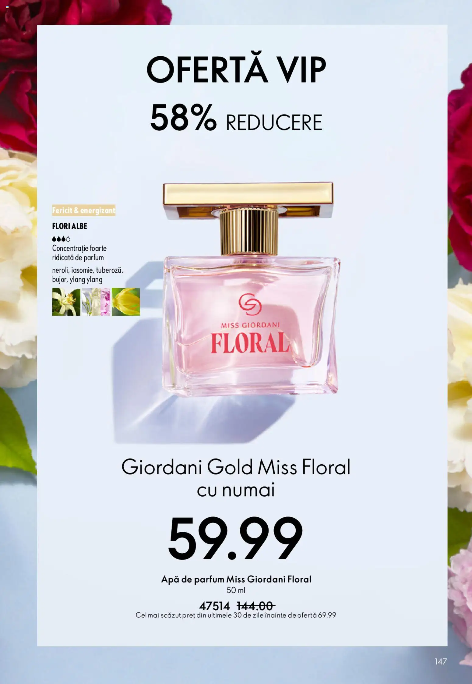 Noul catalog Oriflame – valabil de la 25.03.2026 | Pagină: 147 | Produse: Apă de parfum, Parfum, Apă
