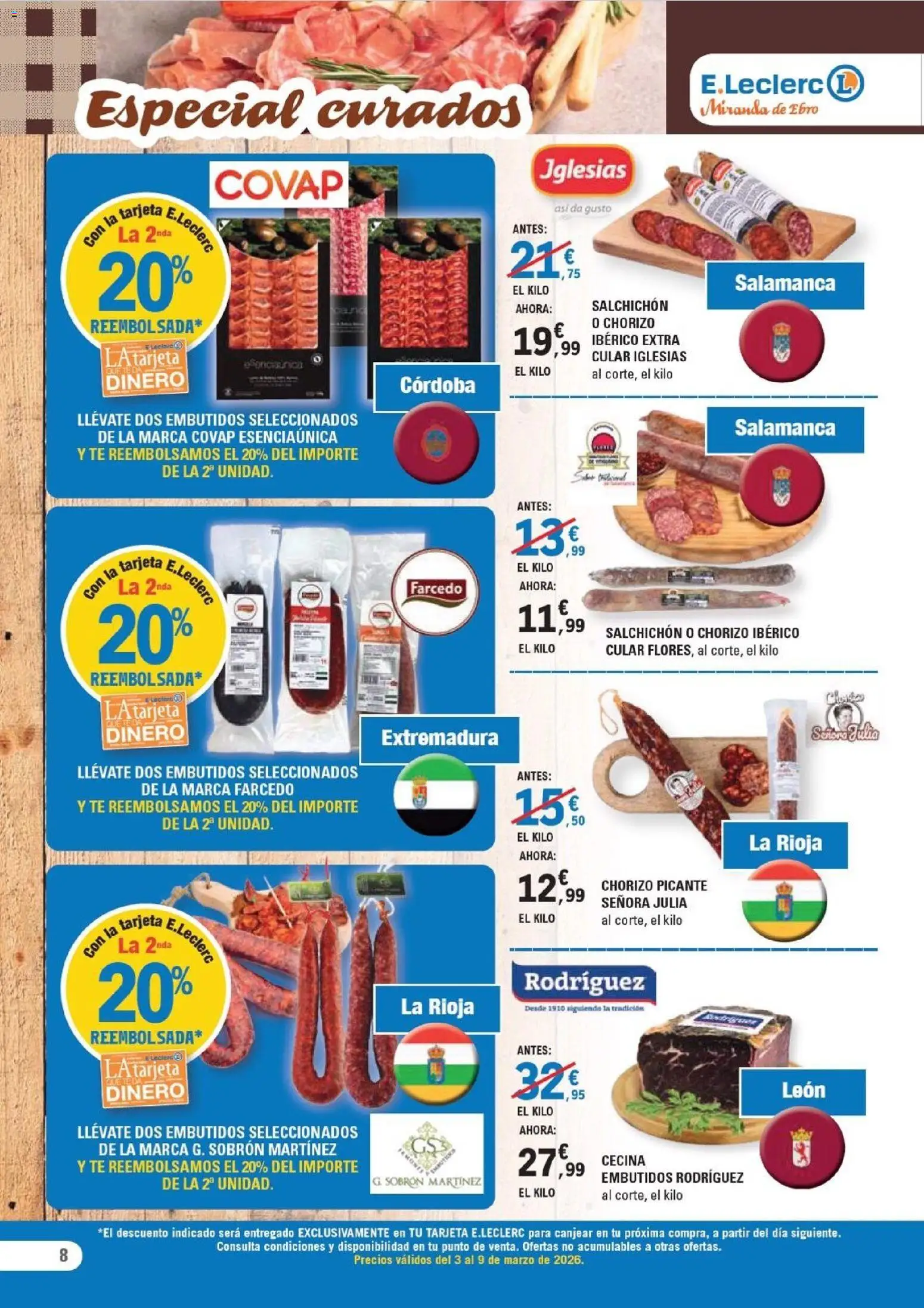 E.Leclerc - Miranda de Ebro │ válido desde el 03.03.2026 | Página: 8 | Productos: Té, Νυχτικό