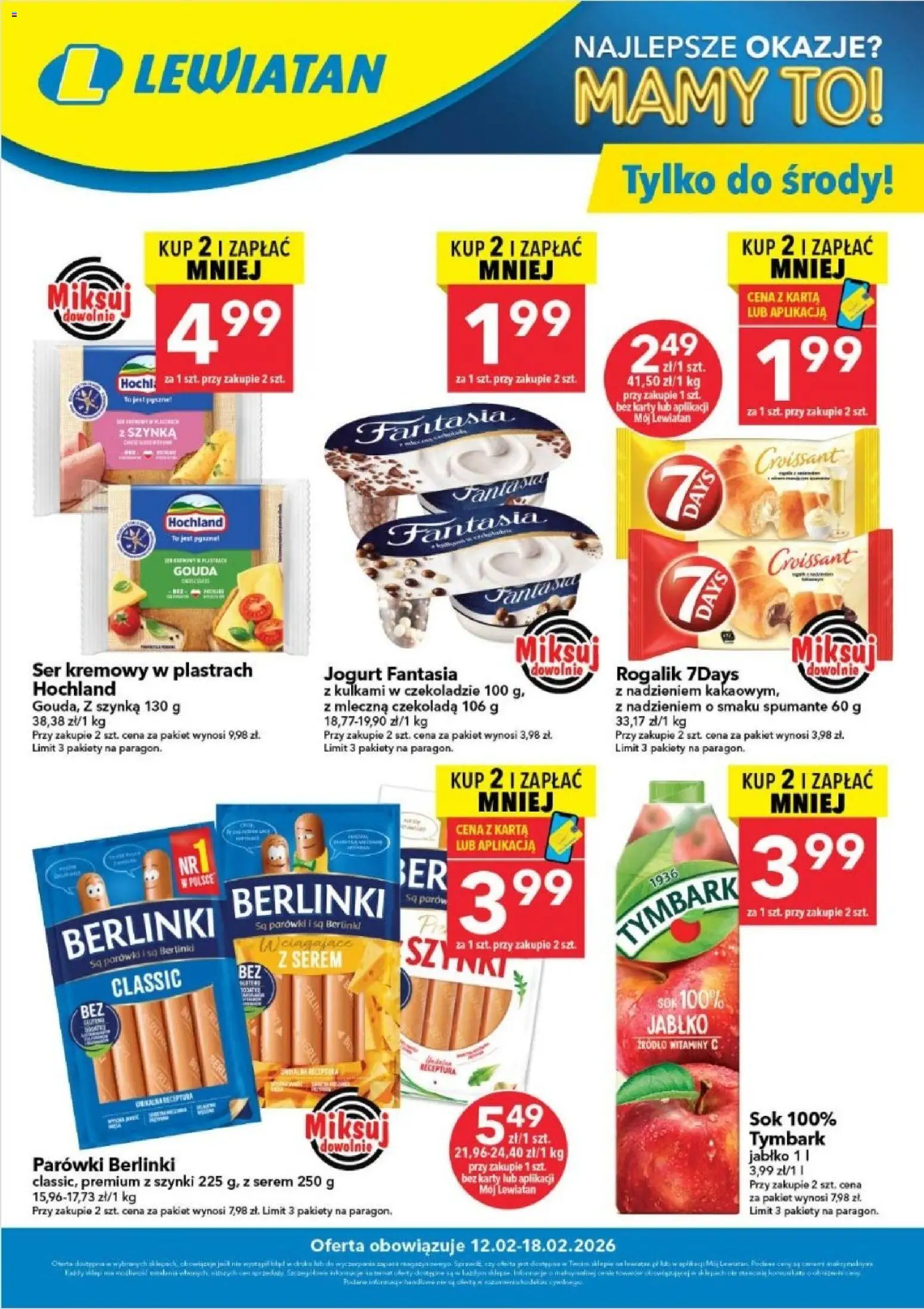 Lewiatan gazetka - W wielopakach taniej od 12.02.2026 | Strona: 1