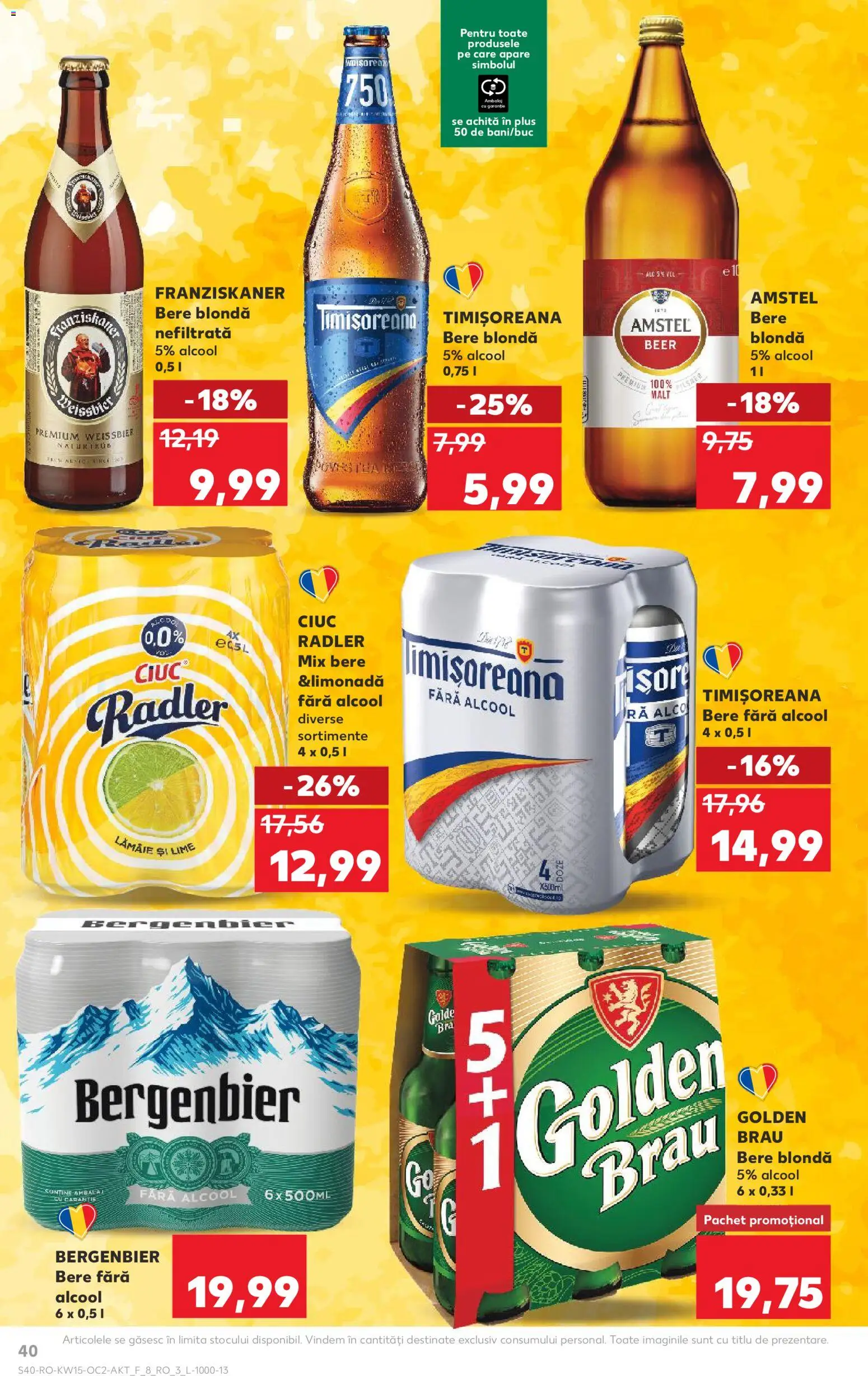 Noul catalog Kaufland – valabil de la 08.04.2026 | Pagină: 40 | Produse: Lime, Atıştırmalık, Bere, Plastik Kulübe