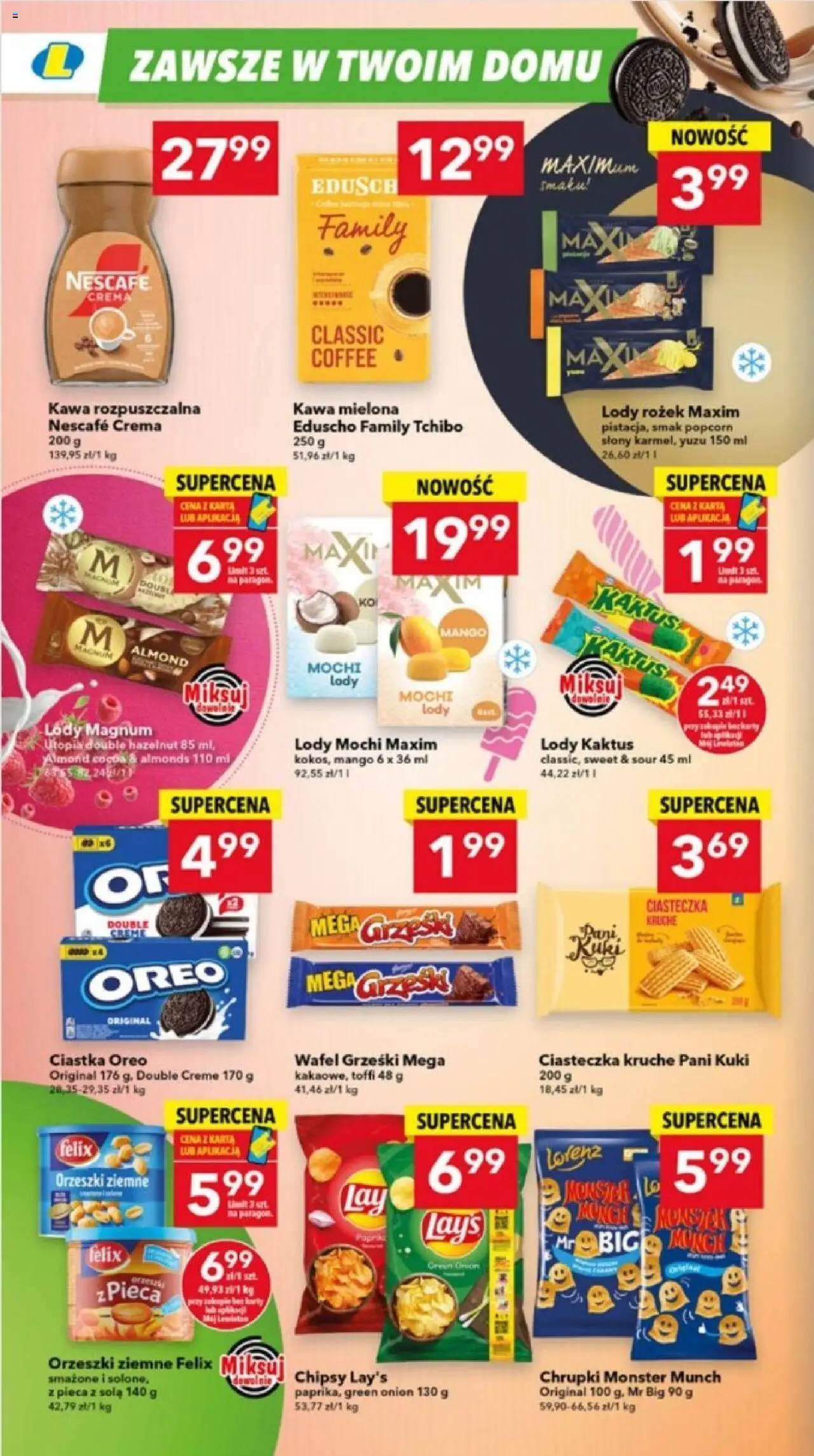 Lewiatan gazetka - Warszawa od 13.08.2025 | Strona: 6 | Produkty: Nescafe, Ciastka Oreo, Kawa, Popcorn
