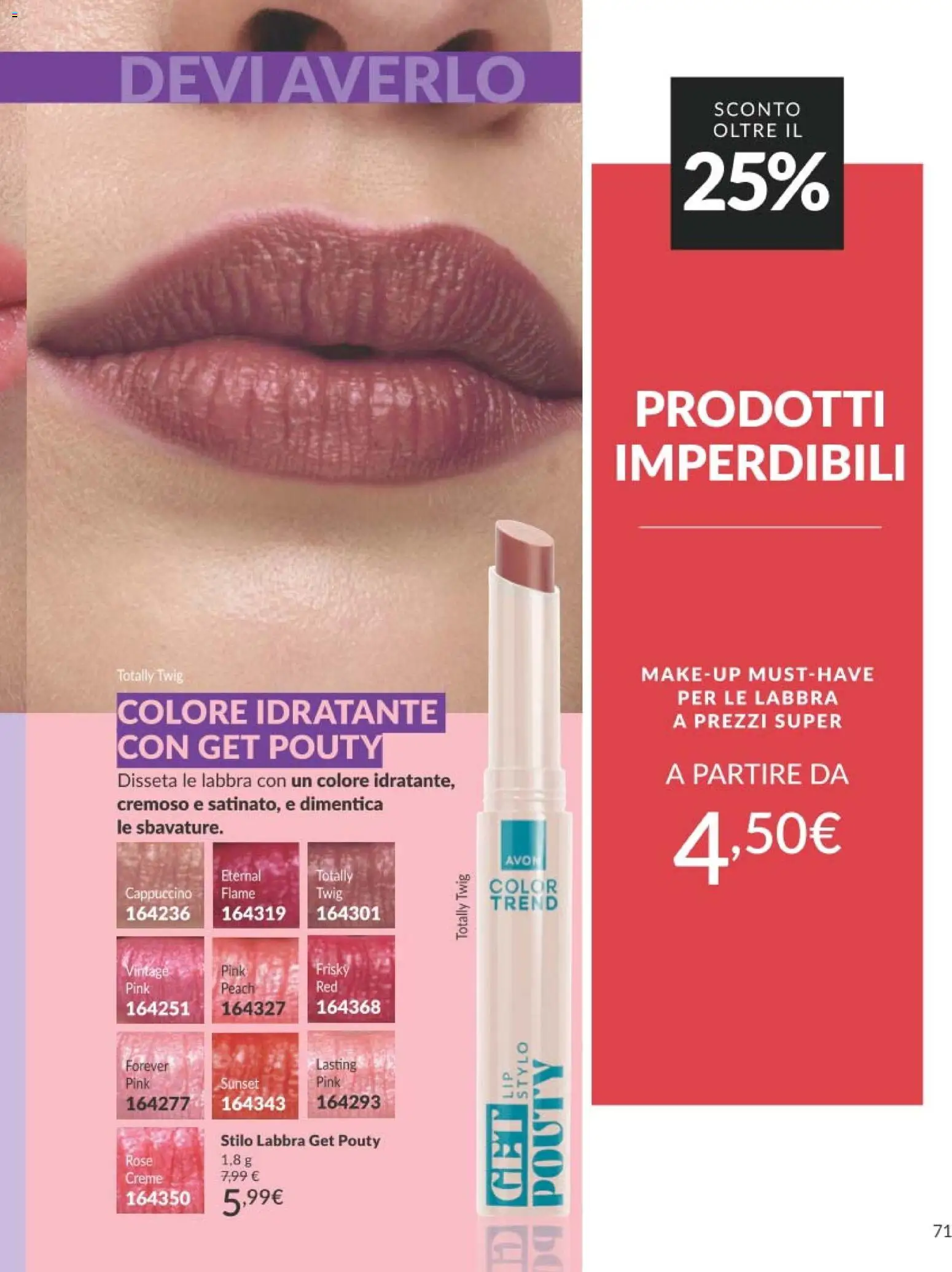 Volantino Avon del 01.04.2026 | Pagina: 71