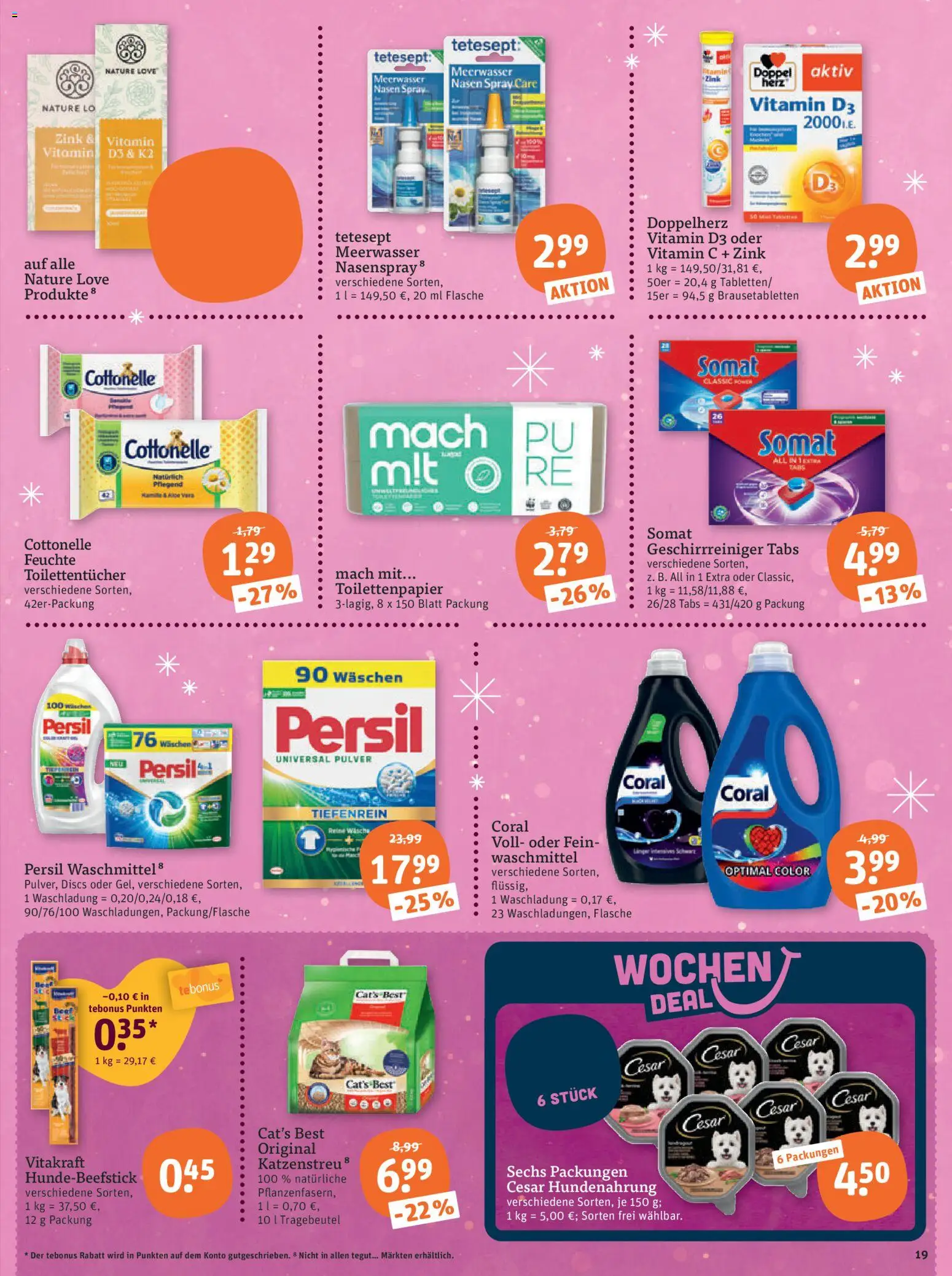 Tegut Prospekt – gültig ab 01.12.2025 | Seite: 21 | Produkte: Coral, Waschmittel, Persil, Toilettenpapier