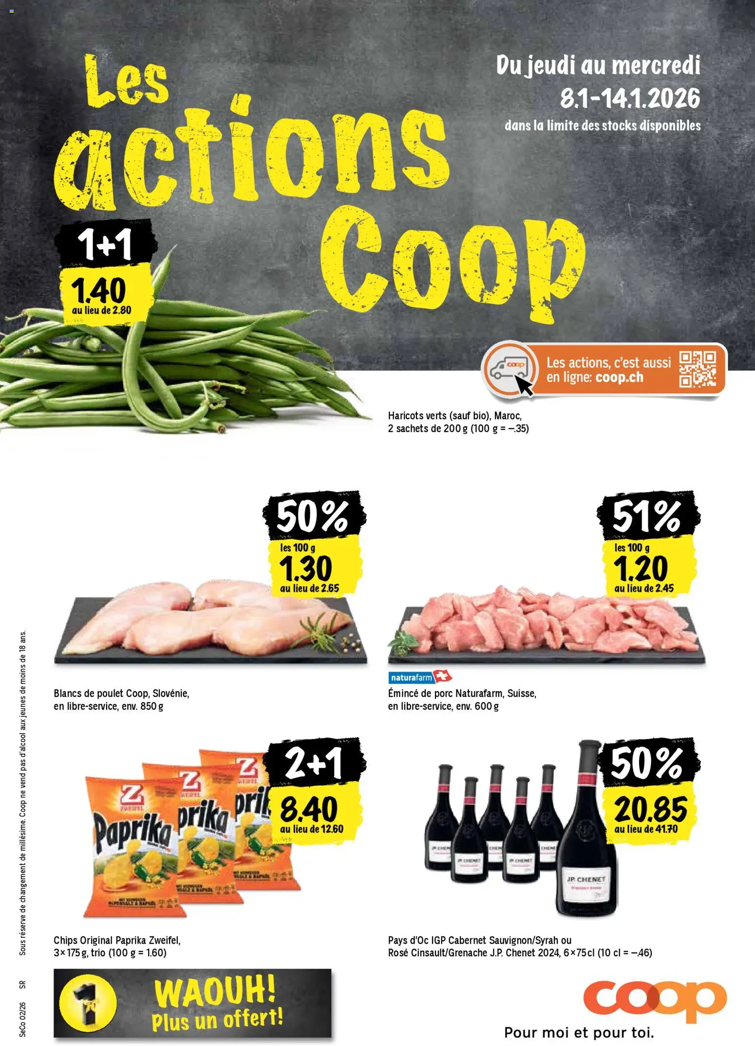 Coop - Les actions de la semaine – gültig ab 08.01.2026 | Seite: 1 | Produkte: Chips