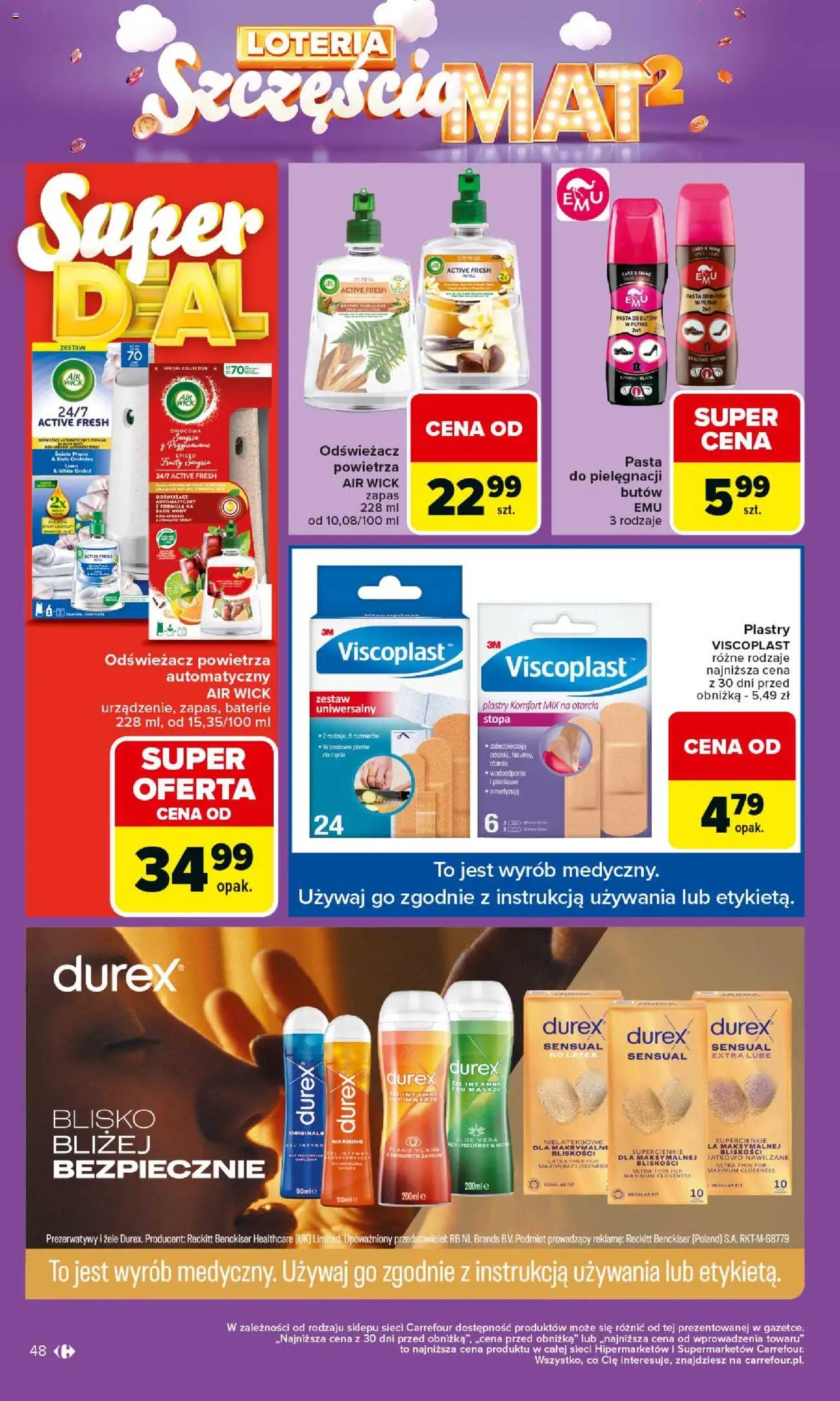 Carrefour Gazetka od 06.10.2025 | Strona: 48 | Produkty: Odświeżacz, Prezerwatywy, Odświeżacz powietrza, Baterie