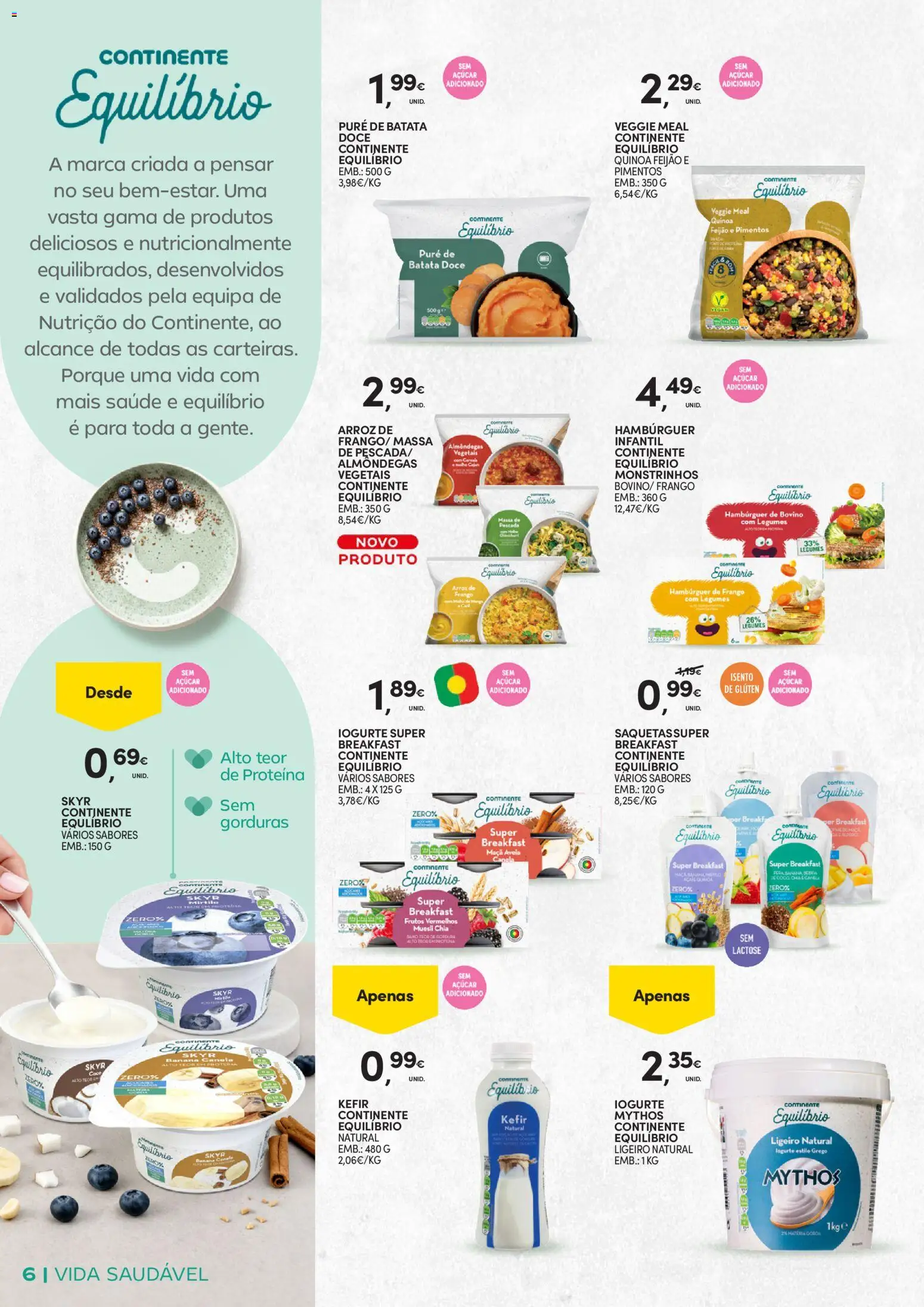 Continente - Vida Saudável: Passe a comer melhor │ válido de 20.01.2026 | Página: 6 | Produtos: Banana, Quinoa, Maça, Açúcar
