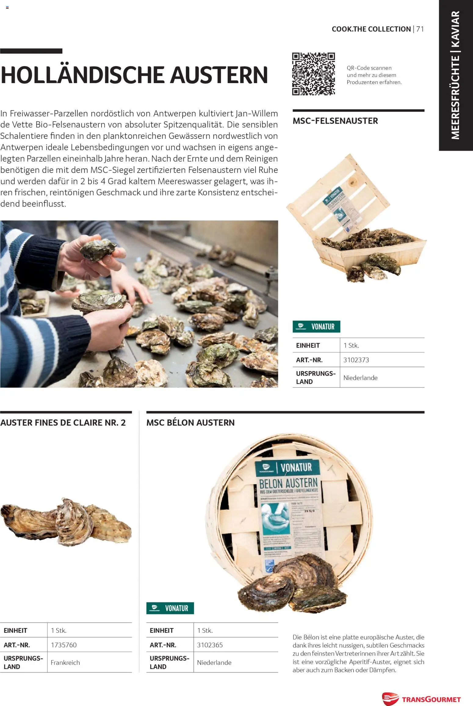 Transgourmet Cook Look-Book gültig ab 08.04.2026 | Seite: 71 | Produkte: Meeresfrüchte