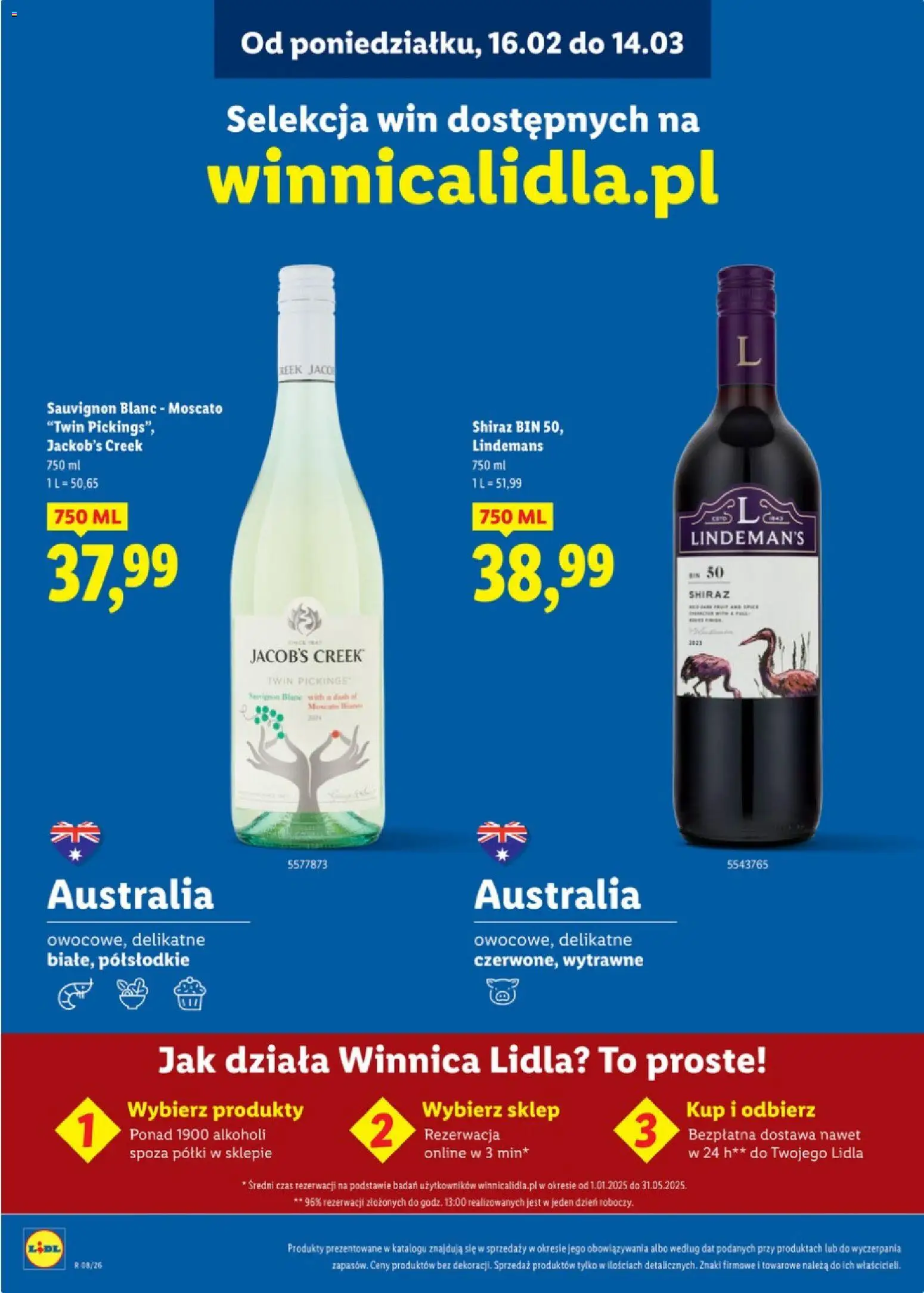Lidl Polsko katalog - Karta win od 16.02.2026 | Strana: 25 | Produkty: Moscato