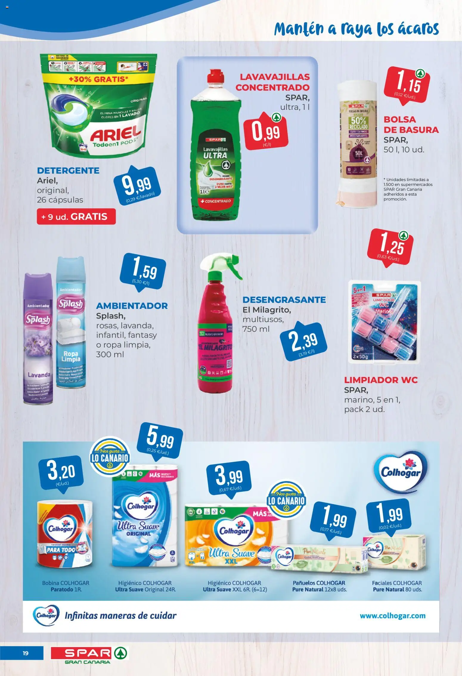 Spar folleto │ válido desde el 31.10.2025 | Página: 19 | Productos: Detergente, Ropa, Bolsa, Lavavajillas