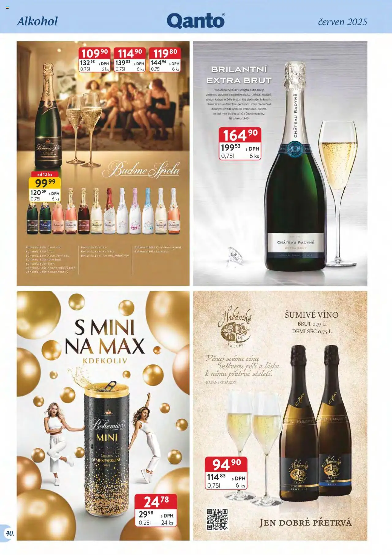 Astur & Qanto leták - Velkoobchod 06/2025 od 01.06.2025 | Strana: 40 | Produkty: Bohemia sekt, Víno, Sekt, Sekt Pink Ice Bohemia Sekt