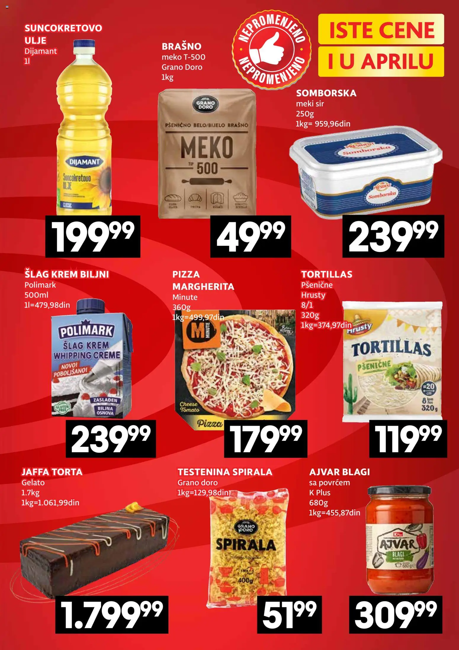 Idea katalog - važi od 02.04.2026 | Strana: 3 | Proizvode: Šlag, Ajvar, Brašno, Ulje