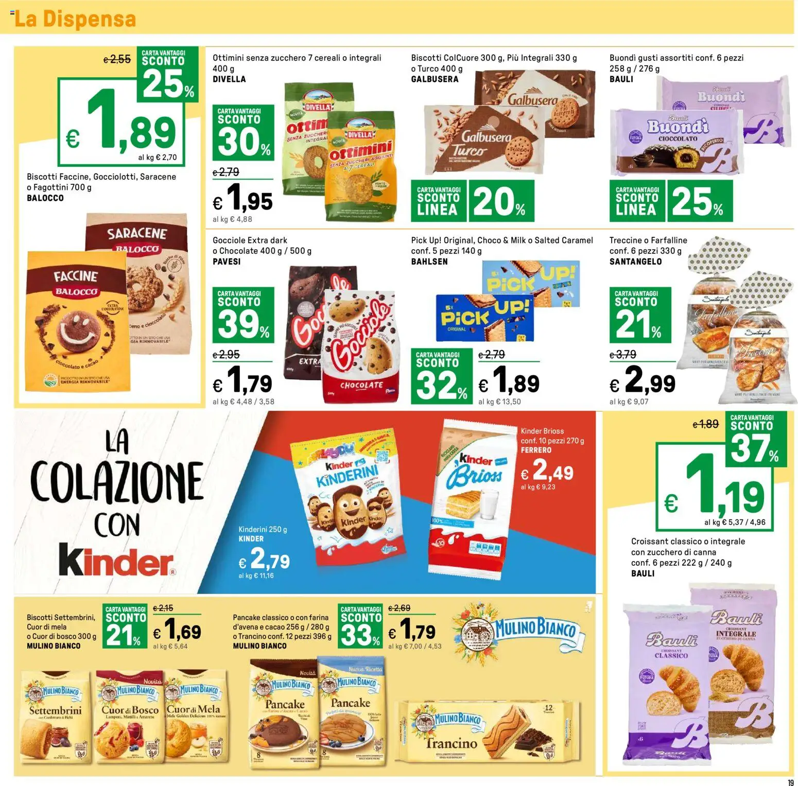 Volantino Iper del 07.01.2026 | Pagina: 19 | Prodotti: Cioccolato, Mele, Cereali, Zucchero