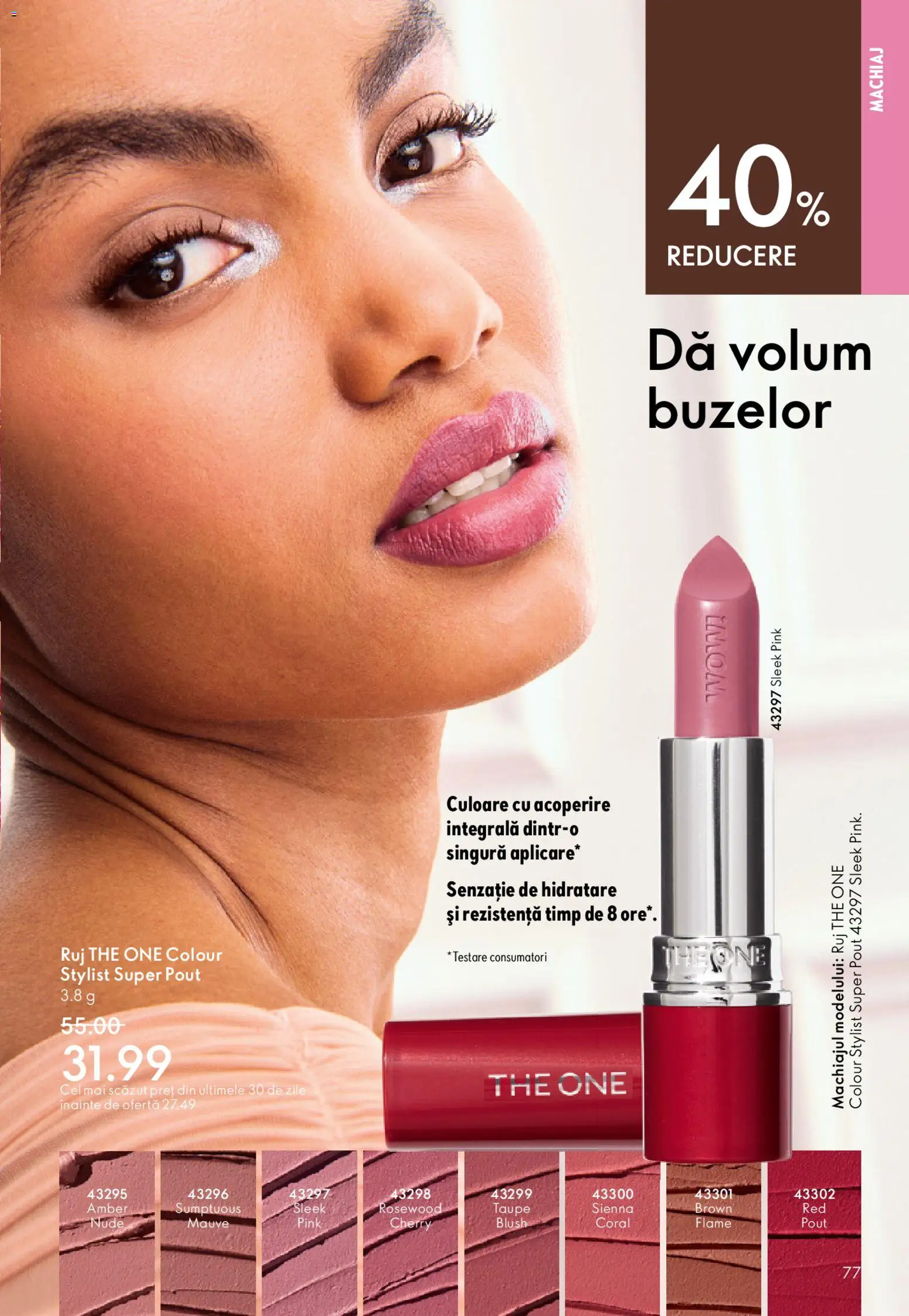 Noul catalog Oriflame – valabil de la 27.05.2026 | Pagină: 77 | Produse: Machiaj, Blush, Ruj