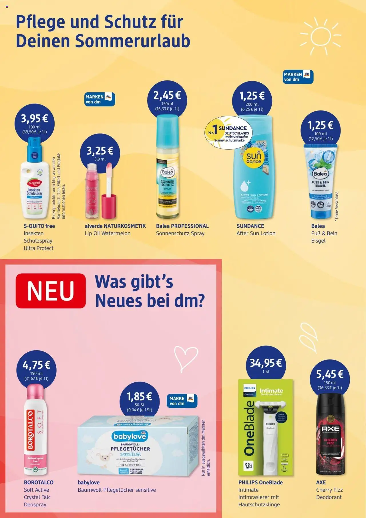 dm drogerie prospekt Linden - gültig ab dem 17.06.2025 | Seite: 3 | Produkte: Philips, Deodorant, Axe, After Sun
