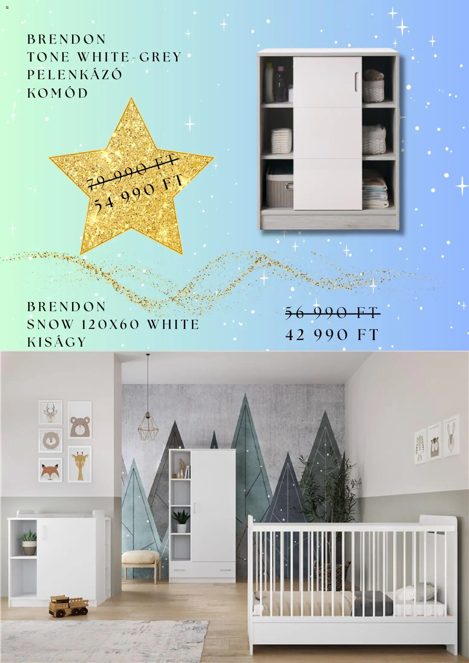 Brendon akciós ujság - amely érvényes a következő dátumtól: 11.02.2026 | Oldal: 5 | Termékek: Komód, Pelenkázó