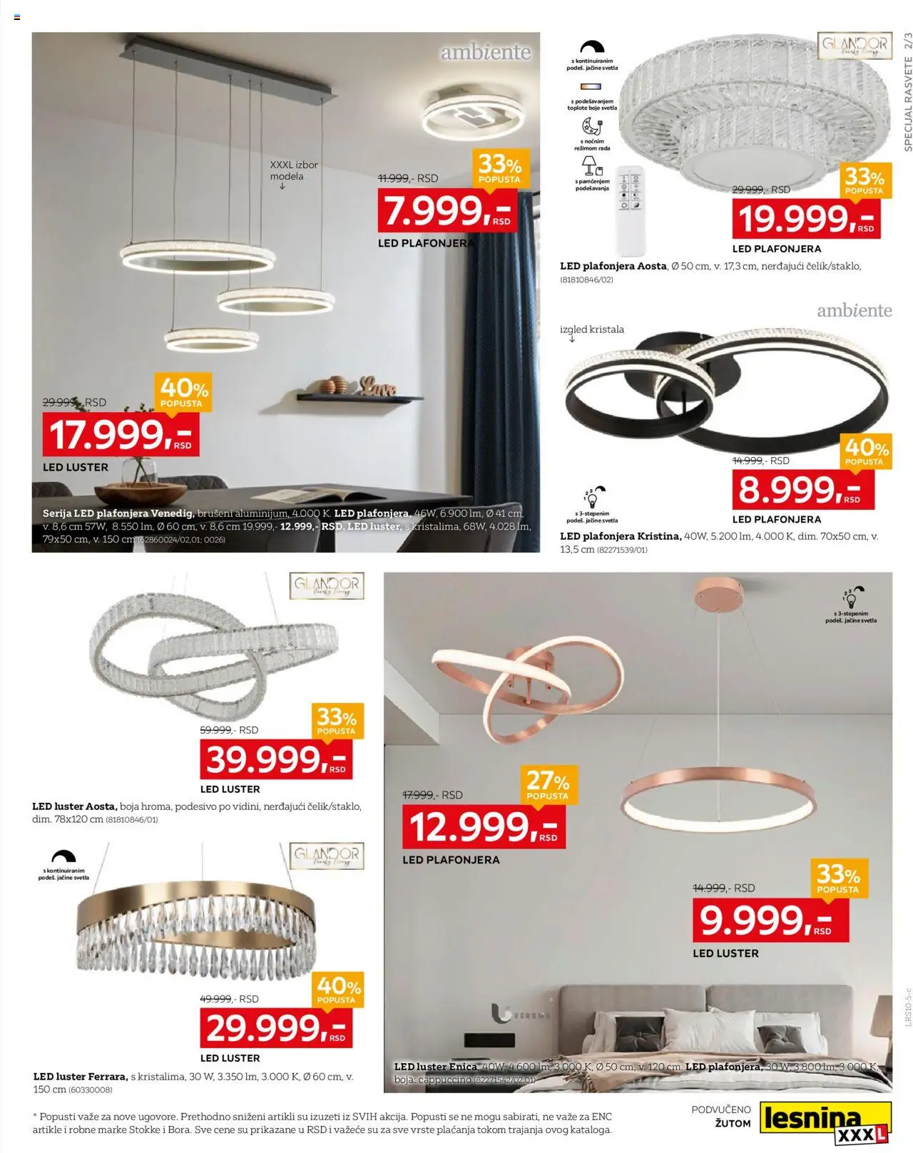Lesnina XXXL katalog - važi od 29.09.2025 | Strana: 3 | Proizvode: Luster