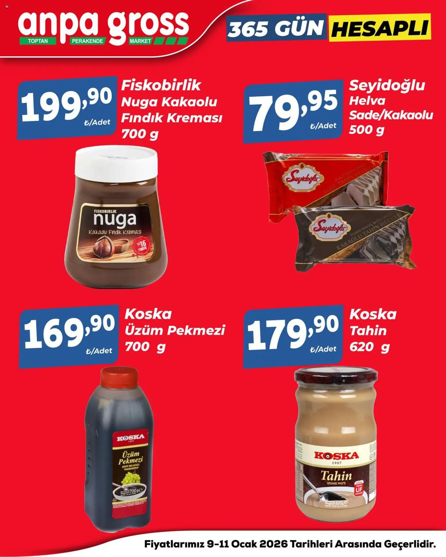 Anpa Gross Hafta Sonu Fırsatları - 09.01.2026 tarihinden itibaren geçerlidir | Sayfa: 6 | Ürünler: Fındık, Üzüm, Ocak