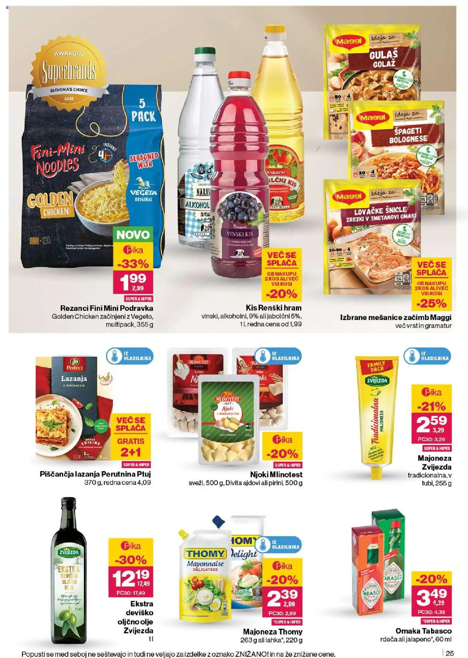 Novi Mercator katalog ponudbe – veljaven od 13.11.2025 | Stran: 27 | Izdelki: Kis, Zrezki, Majoneza, Omaka