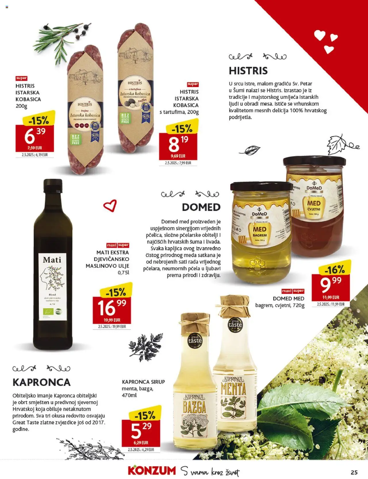 Konzum HR akciós ujság - amely érvényes a következő dátumtól: 10.09.2025 | Oldal: 25