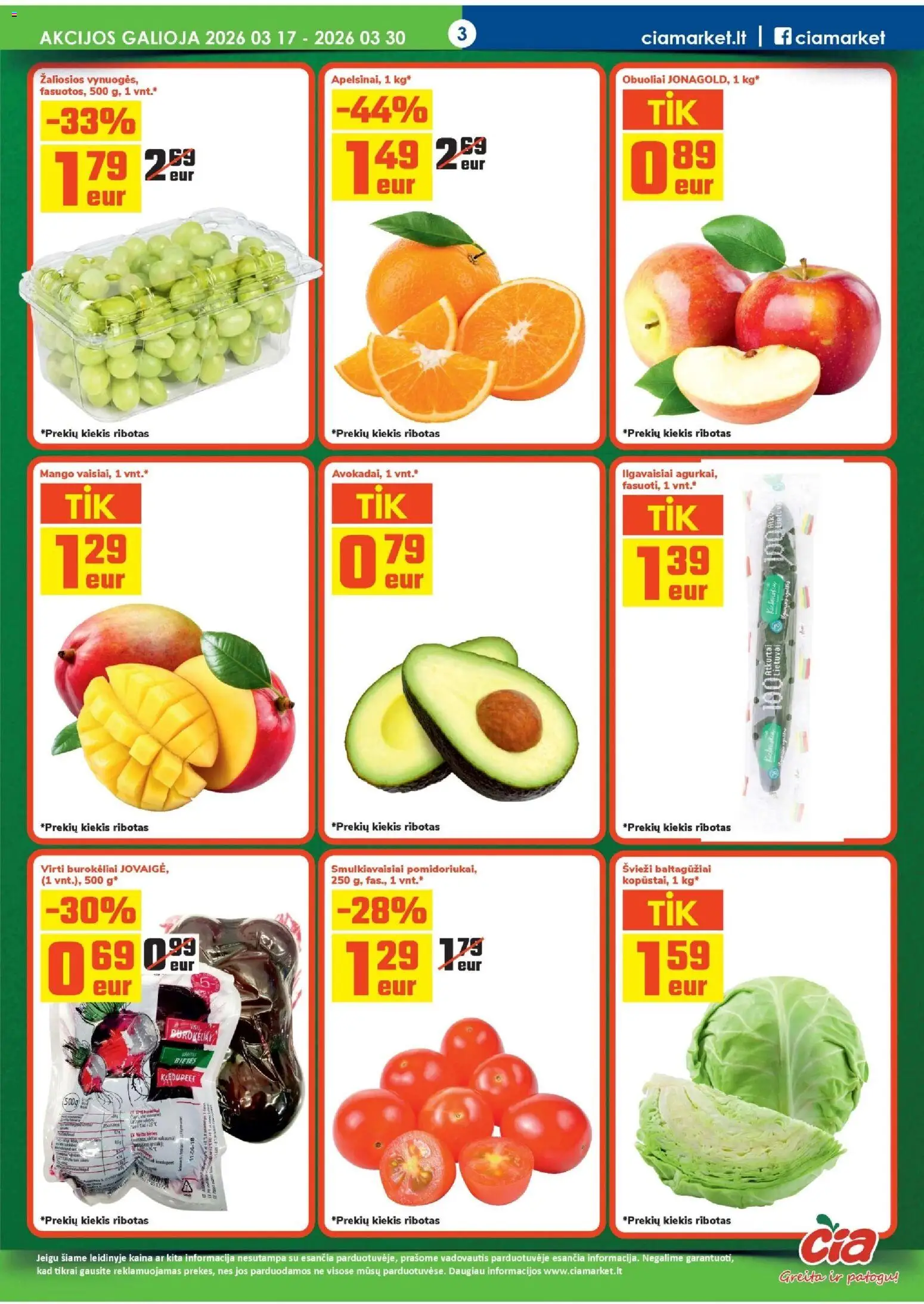 ČIA MARKET akcijos nuo 17.03.2026 | Puslapis: 3