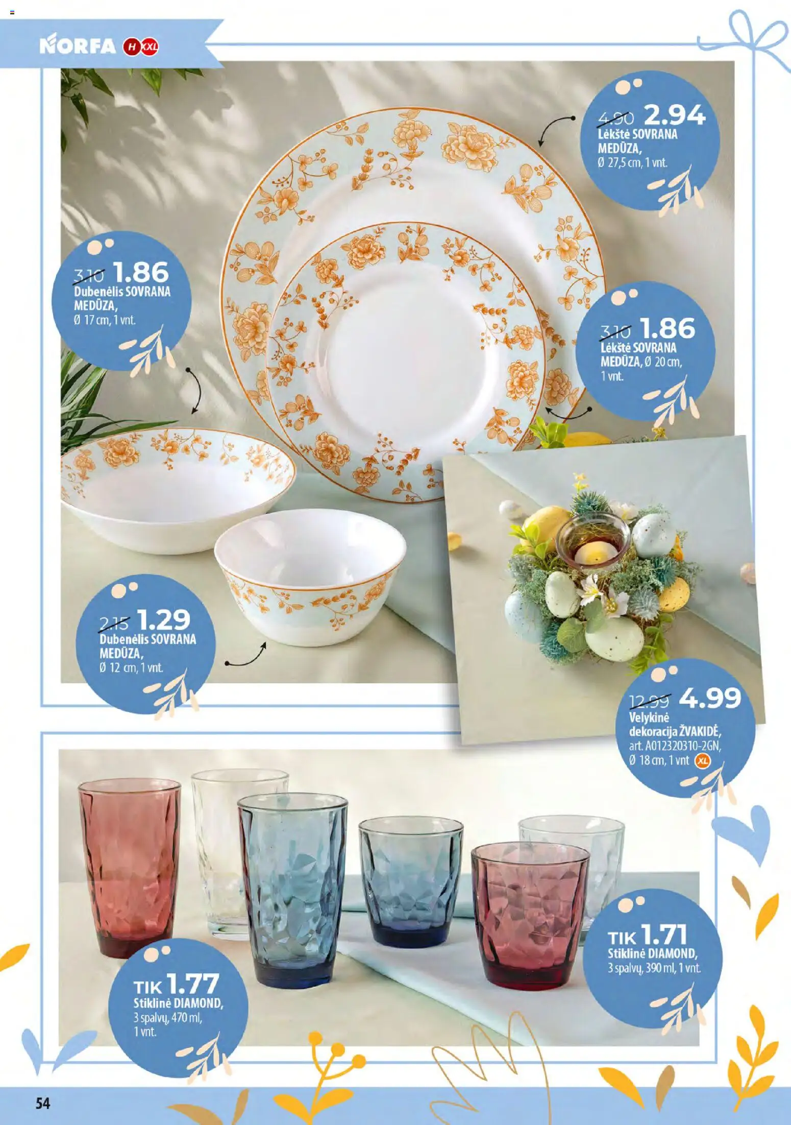 NORFA akcijos nuo 24.03.2026 | Puslapis: 54 | Prekių: Lėkštė