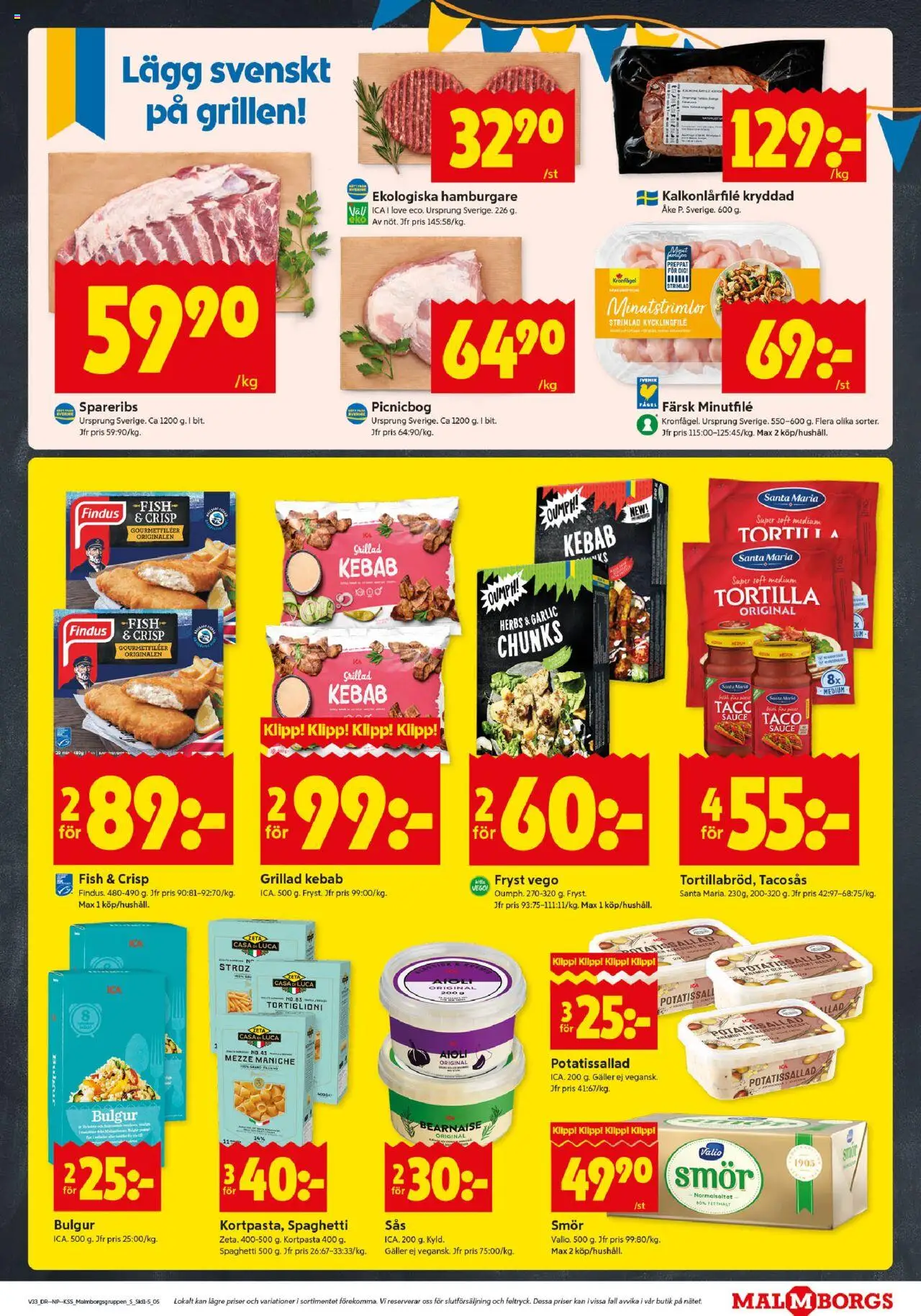 ICA Kvantum reklamblad aktuell från 11.08.2025 | Sida: 5 | Produkter: Tortilla, Aioli, Smör, Spaghetti