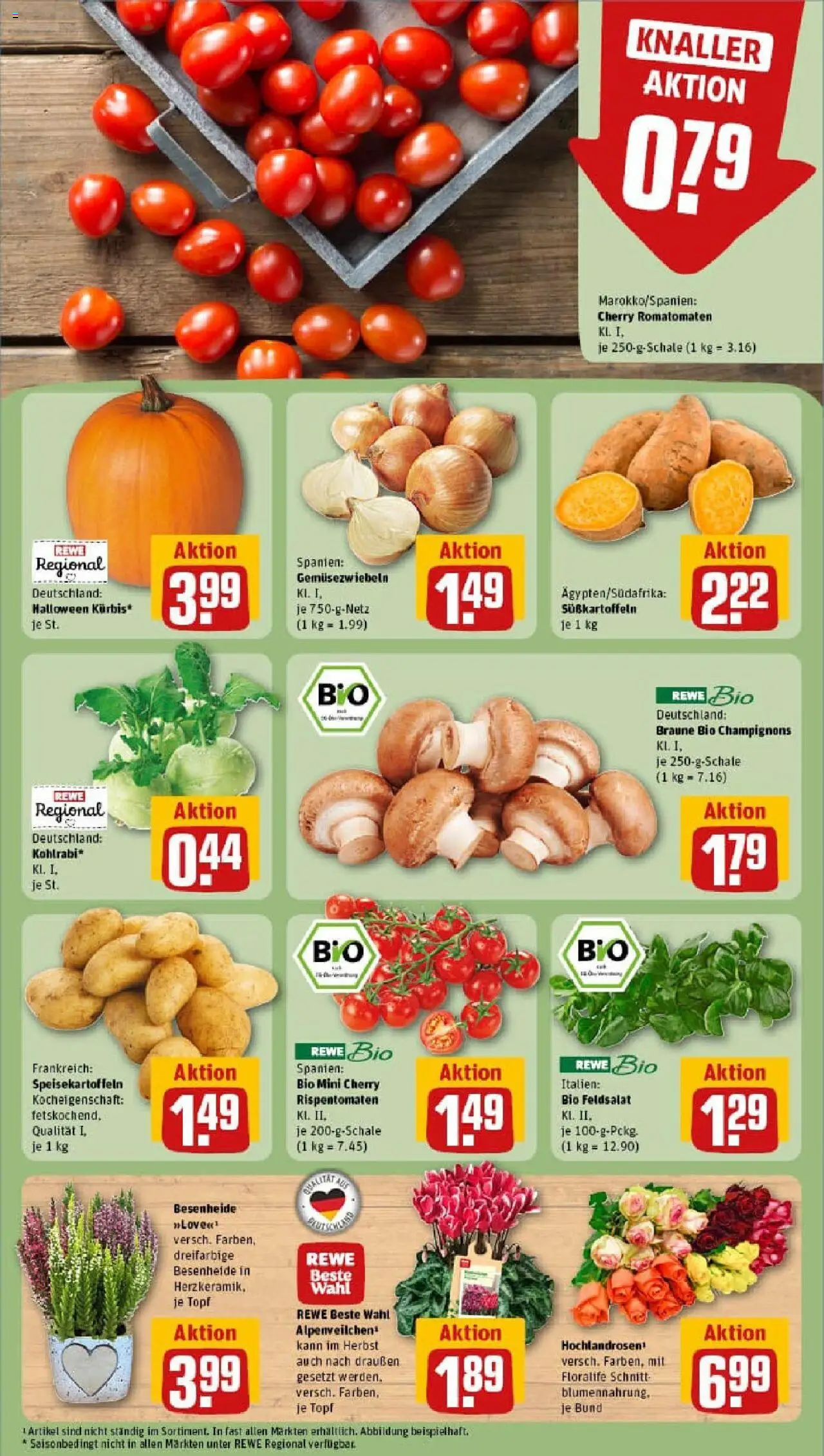 Rewe prospekt Göttingen	 – gültig ab 13.10.2025 | Seite: 7 | Produkte: Kohlrabi, Champignons