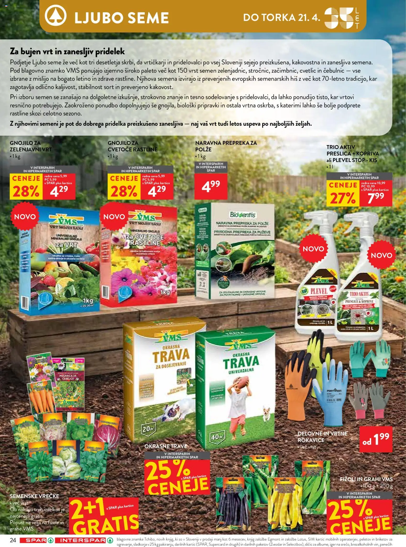 Novi Spar katalog ponudbe – veljaven od 08.04.2026 | Stran: 28 | Izdelki: Kis, Rokavice