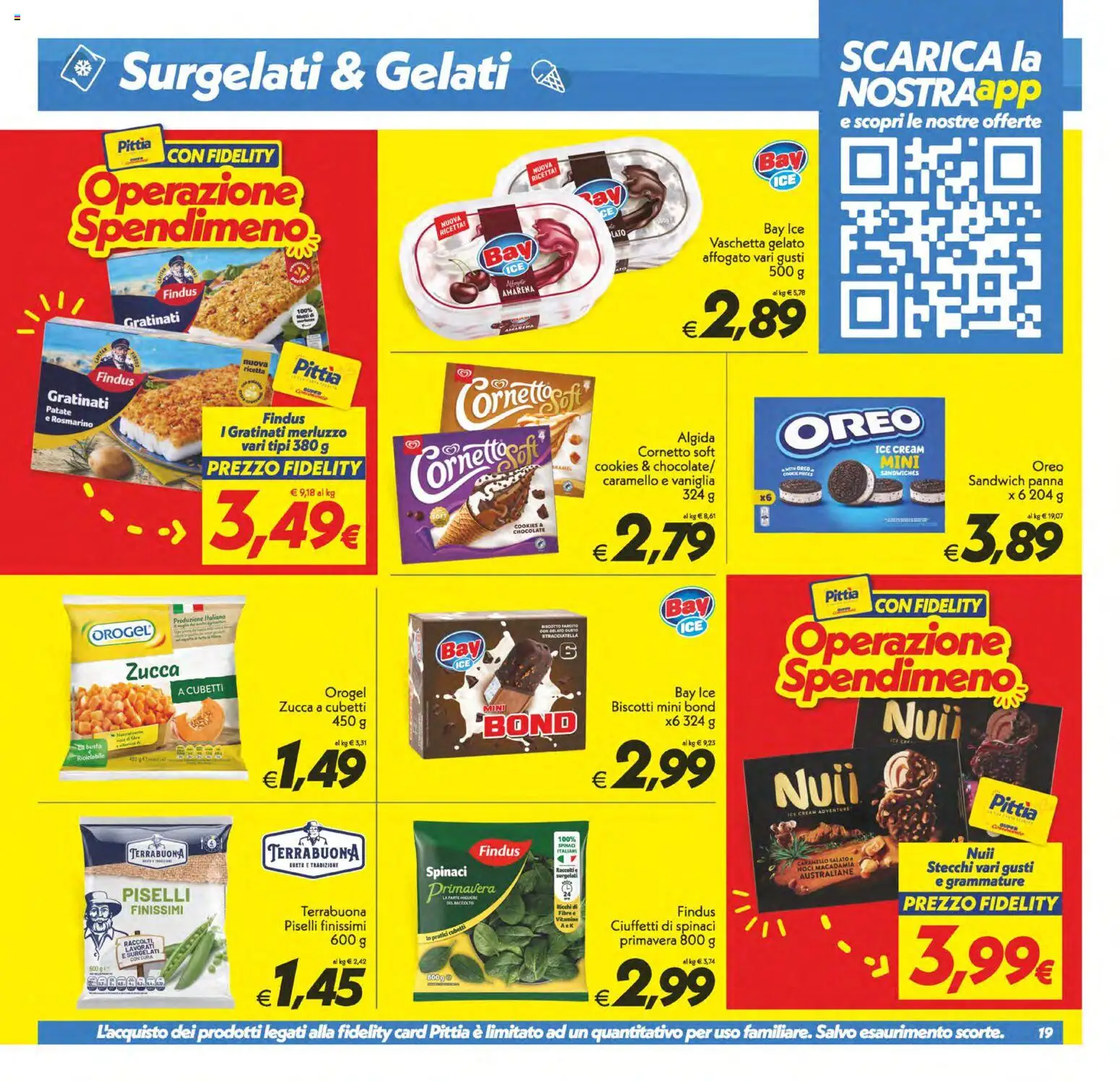 Volantino SuperConveniente del 28.04.2026 | Pagina: 19 | Prodotti: Cornetto, Panna, Biscotti, Patate