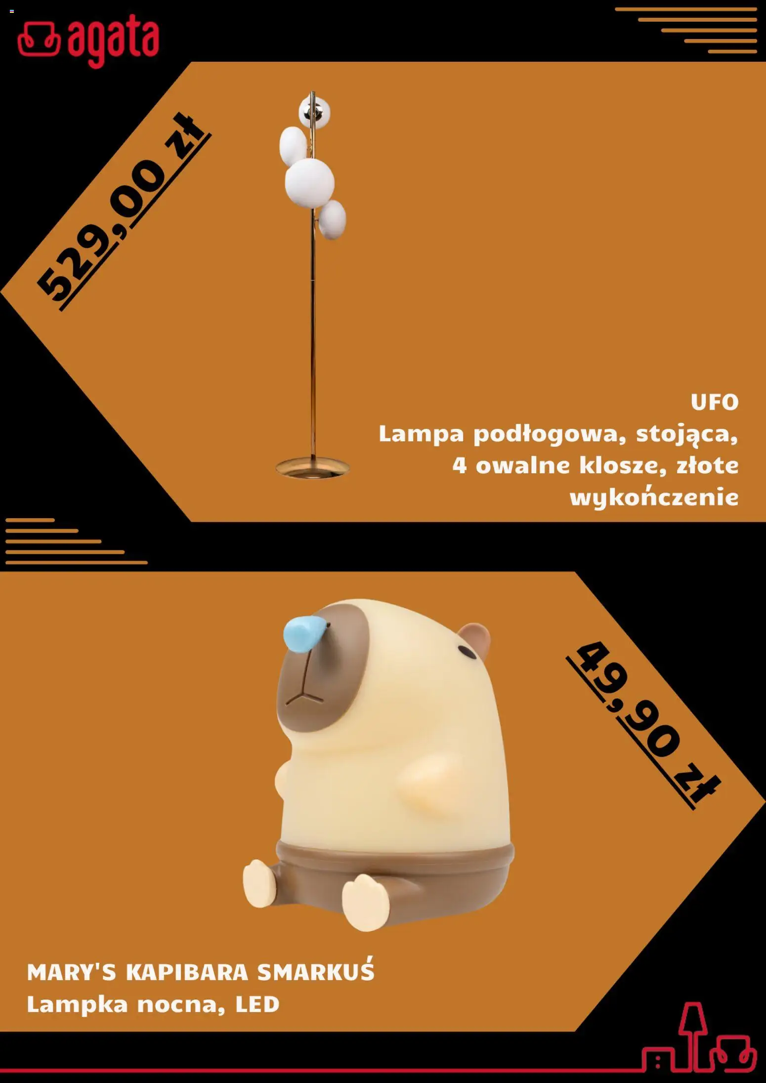 Salony Agata Gazetka - Cyber Monday od 30.11.2025 | Strona: 6 | Produkty: Lampa