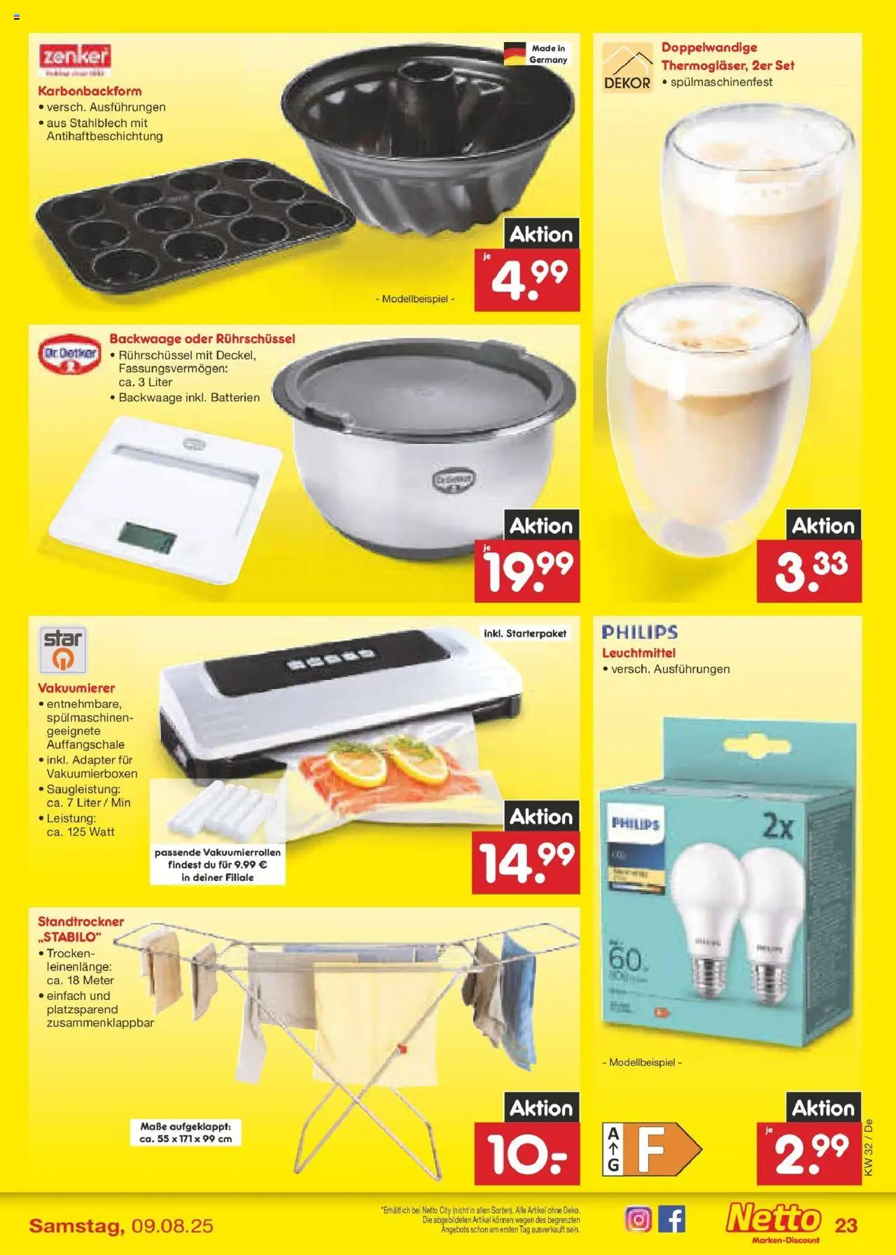 Netto Marken-Discount prospekt Buttenwiesen	 - gültig ab dem 04.08.2025 | Seite: 43 | Produkte: Adapter, Philips, Batterien, Vakuumierer