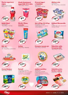 Náhled letáku CBA leták od 04.02.2026 | Strana: 2 | Produkty: Šunka, Mléčná rýže, Ryba, Mozzarella