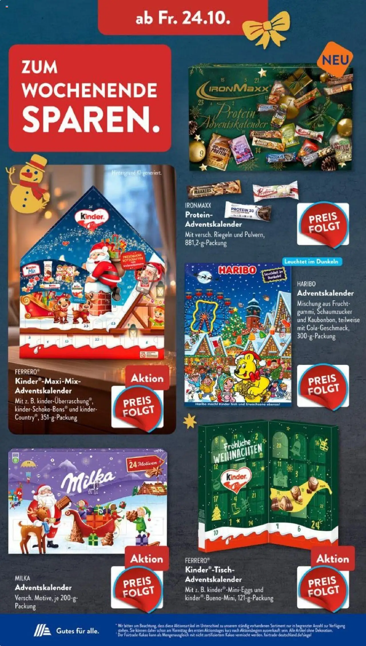 Aldi Süd Prospekt 	 – gültig ab 20.10.2025 | Seite: 16 | Produkte: Haribo, Milka