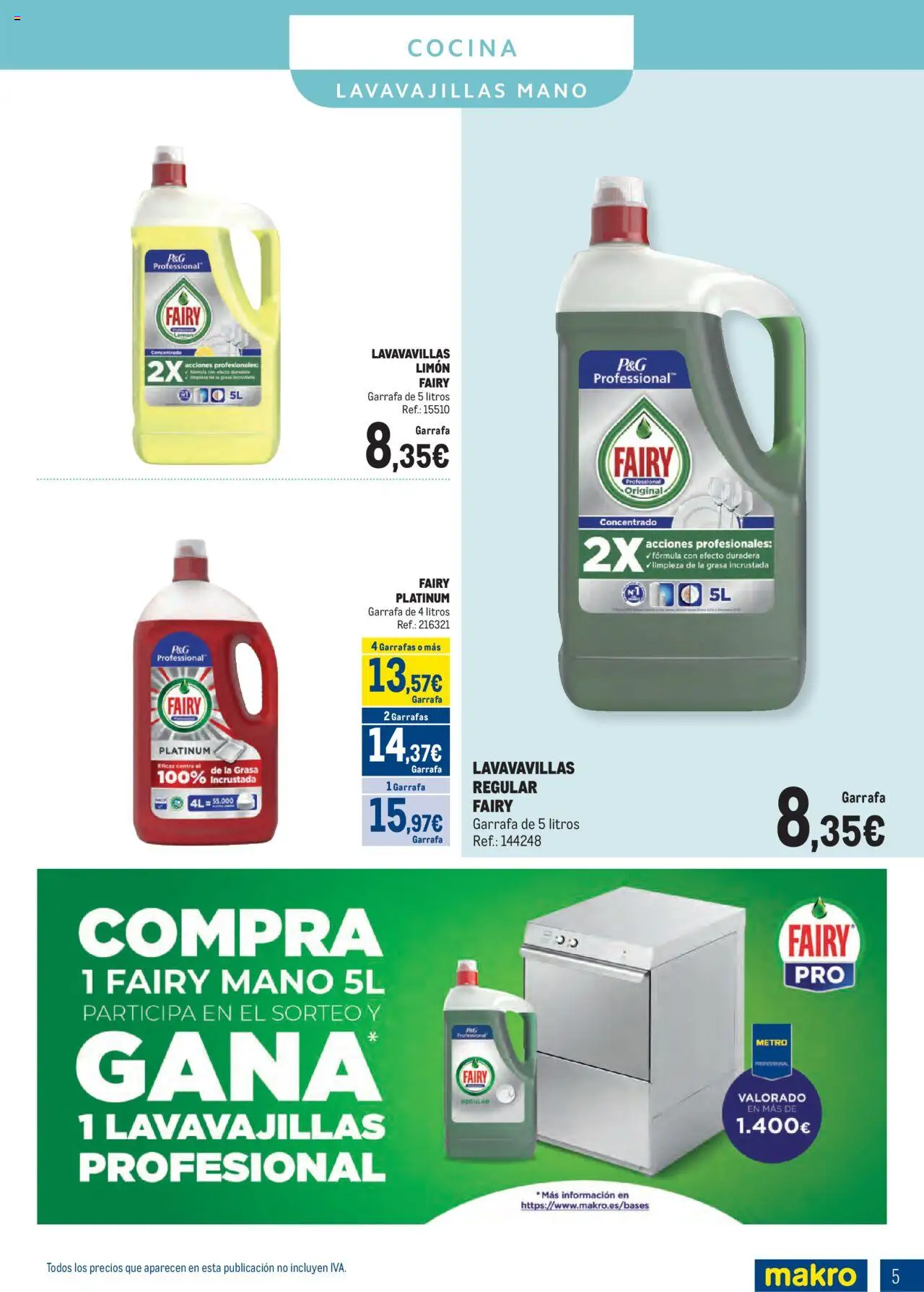Makro - Especial Limpieza Norte │ válido desde el 01.09.2025 | Página: 5 | Productos: Cocina, Lavavajillas