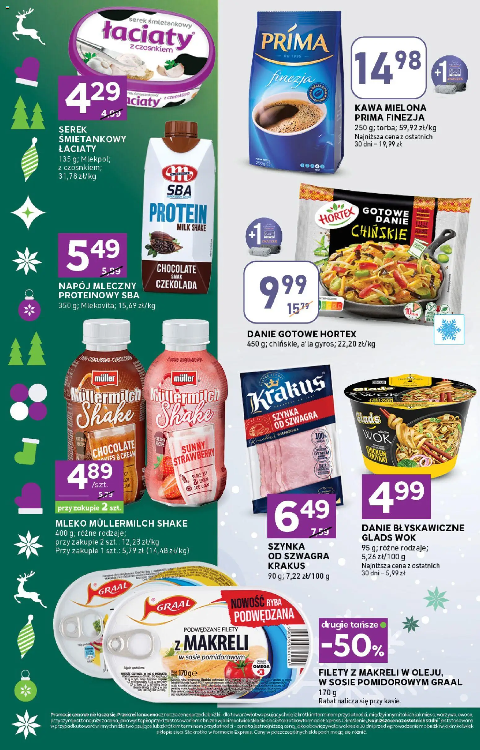 Stokrotka Gazetka - Express od 13.11.2025 | Strona: 4 | Produkty: Stokrotka, Mleko, Kawa, Ryba