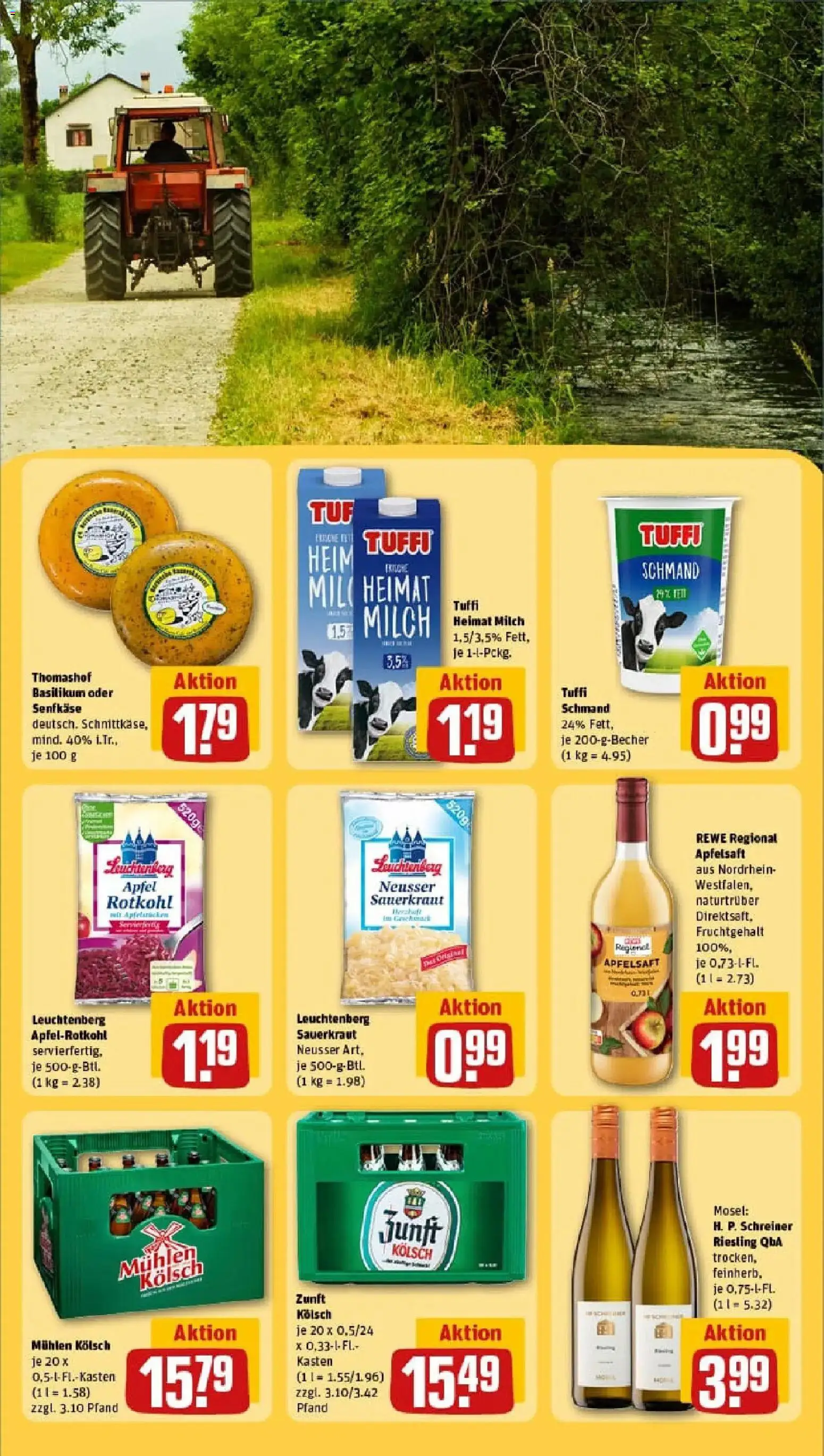 Rewe prospekt Wiehl	 – gültig ab 26.01.2026 | Seite: 23 | Produkte: Milch, Rotkohl, Apfelsaft, Apple