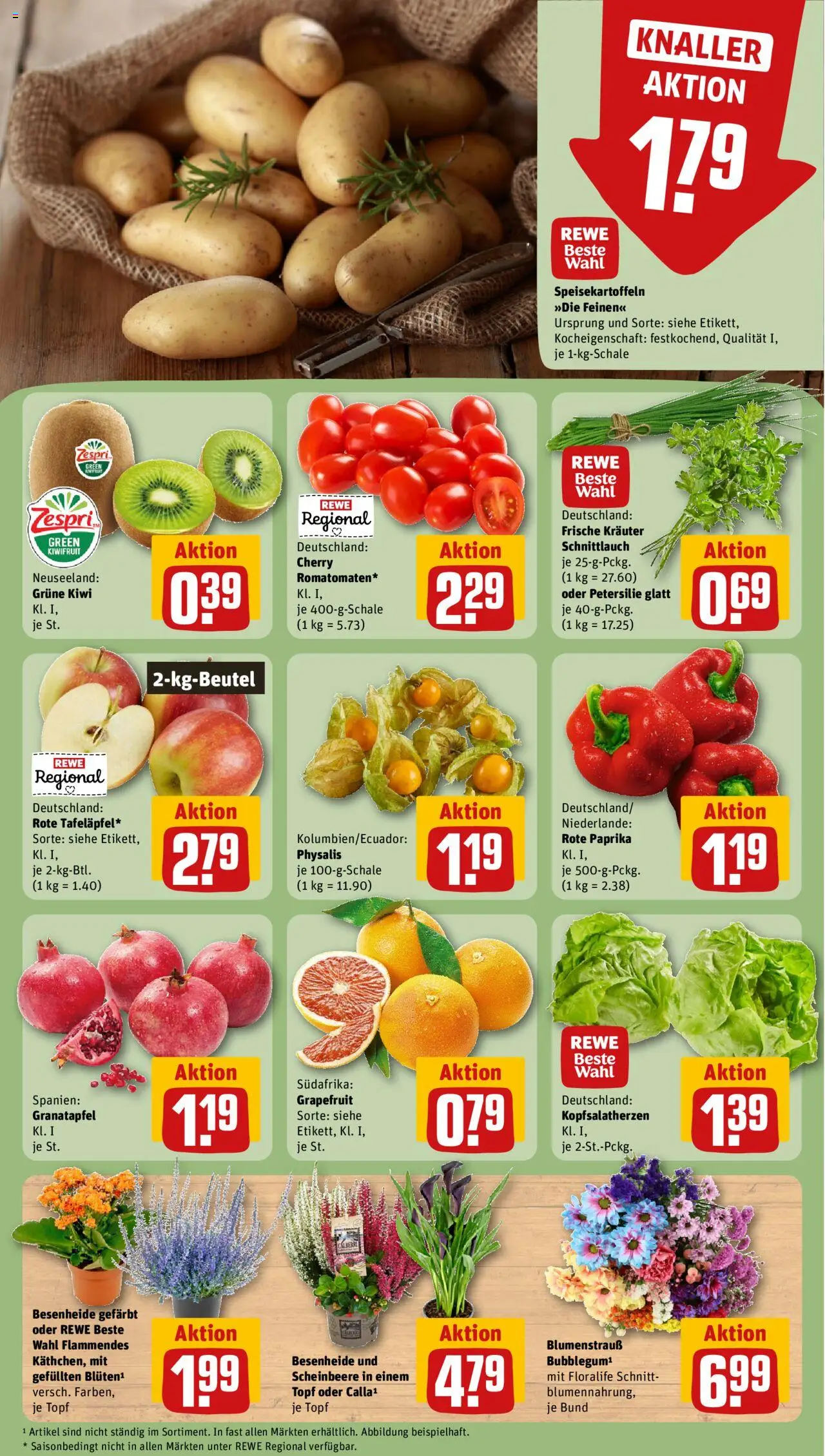 Rewe Prospekt 	 – gültig ab 22.09.2025 | Seite: 11 | Produkte: Granatapfel, Grapefruit, Paprika, Petersilie