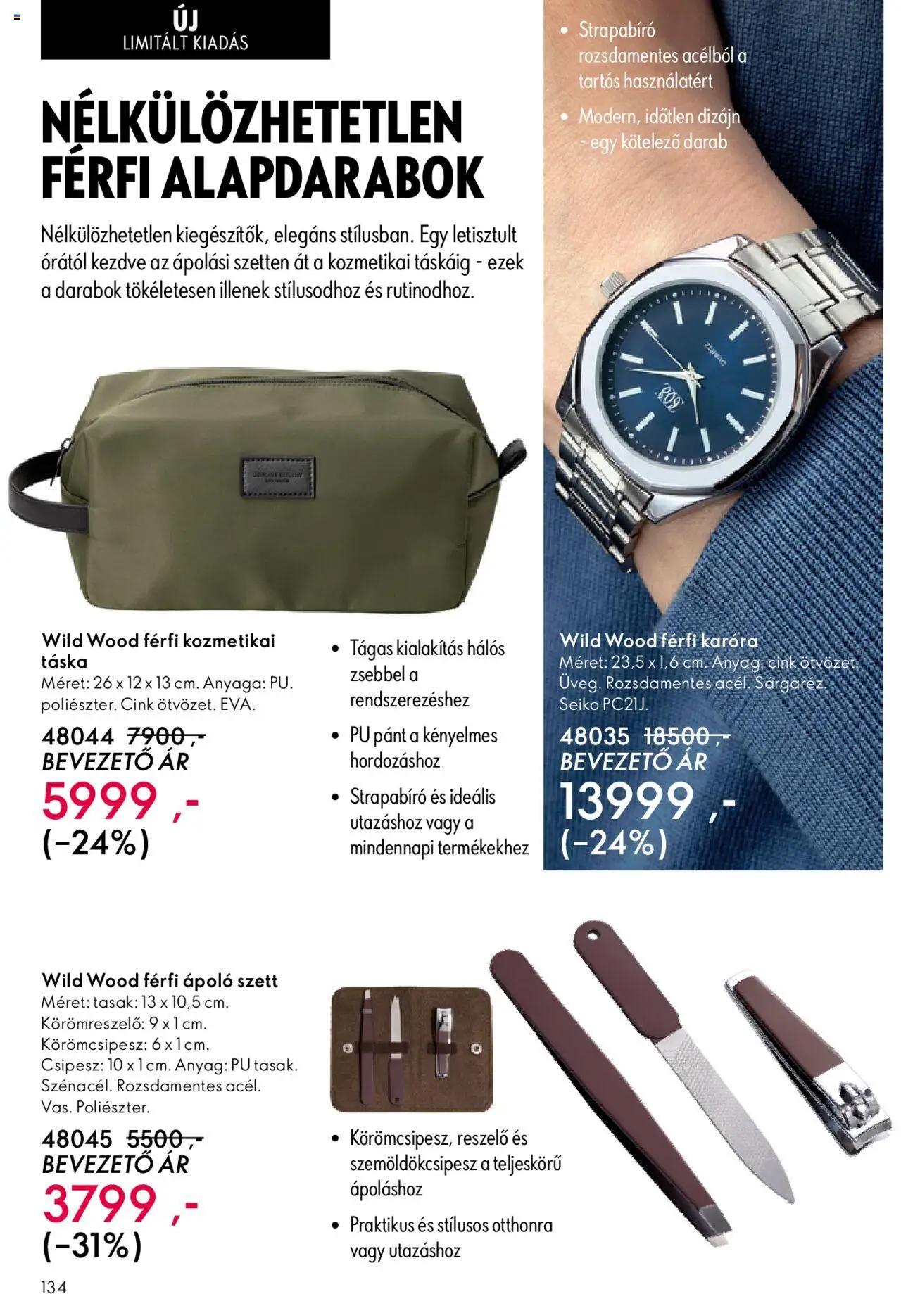 Oriflame akciós ujság - amely érvényes a következő dátumtól: 01.10.2025 | Oldal: 134 | Termékek: Karóra, Táska, Szemöldökcsipesz