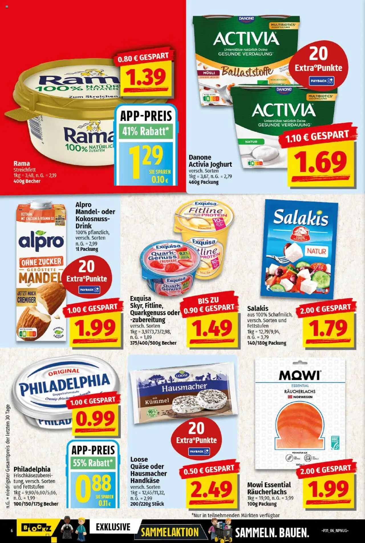 nah & gut Prospekt 	 - gültig ab dem 28.07.2025 | Seite: 6 | Produkte: Activia, Rama, Alpro, Salakis