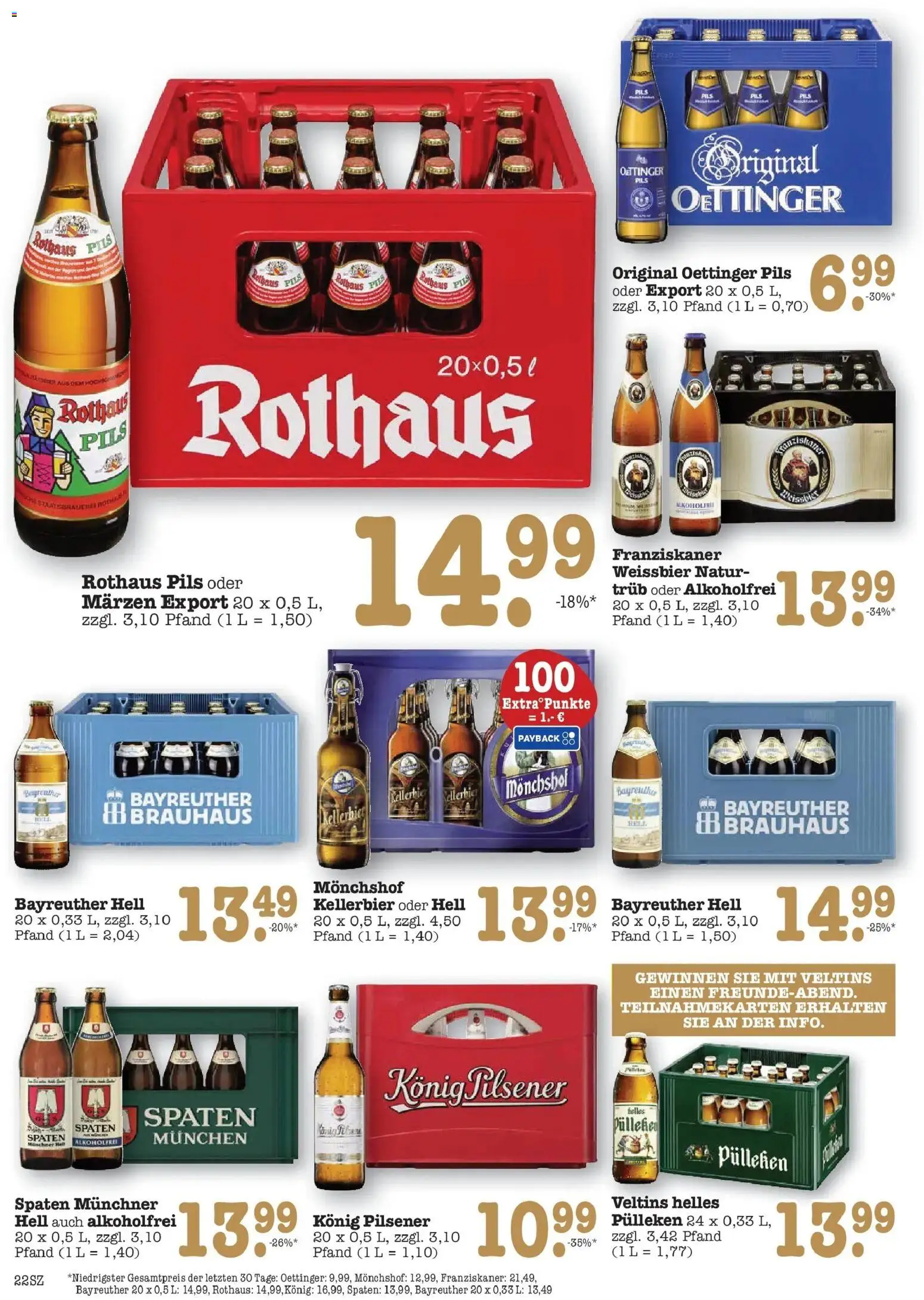 Edeka prospekt Bühlertal	 – gültig ab 08.12.2025 | Seite: 26 | Produkte: Franziskaner, Konig pilsener, Pils, Oettinger