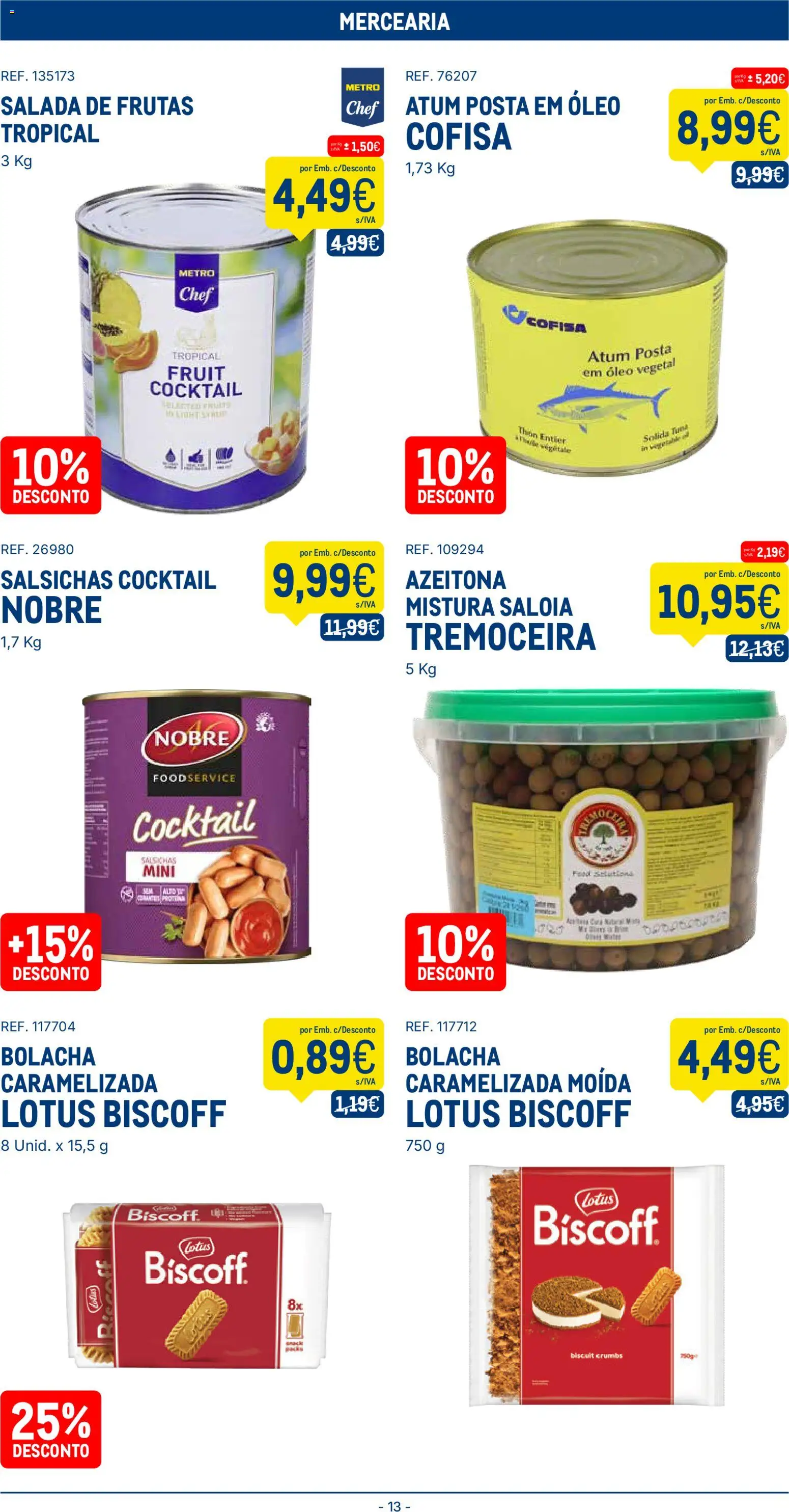 Makro folheto │ válido de 03.02.2026 | Página: 13 | Produtos: Atum, Óleo, Salada