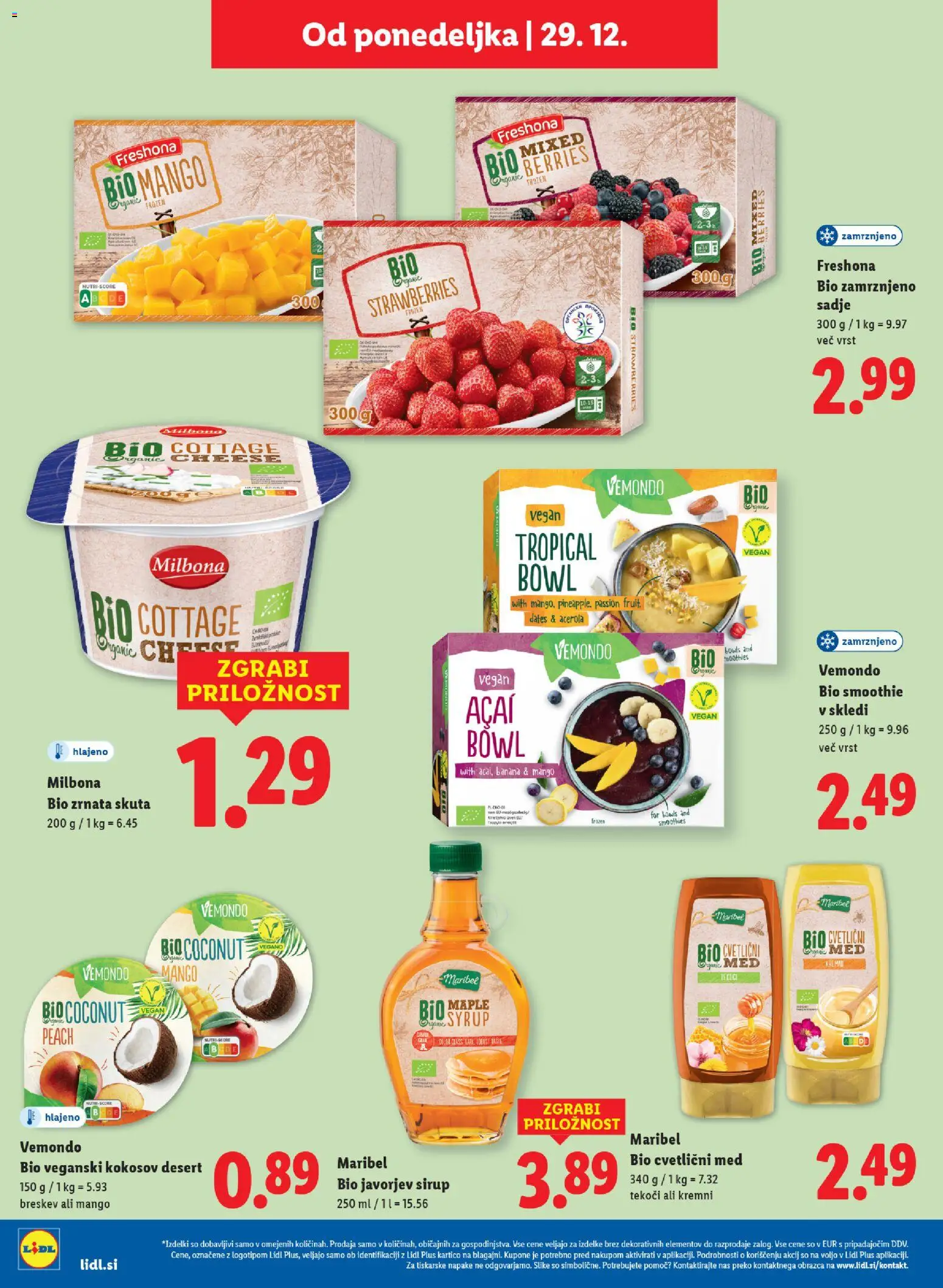 Novi Lidl katalog ponudbe – veljaven od 23.12.2025 | Stran: 34 | Izdelki: Sirup, Skuta, Mango, Breskev
