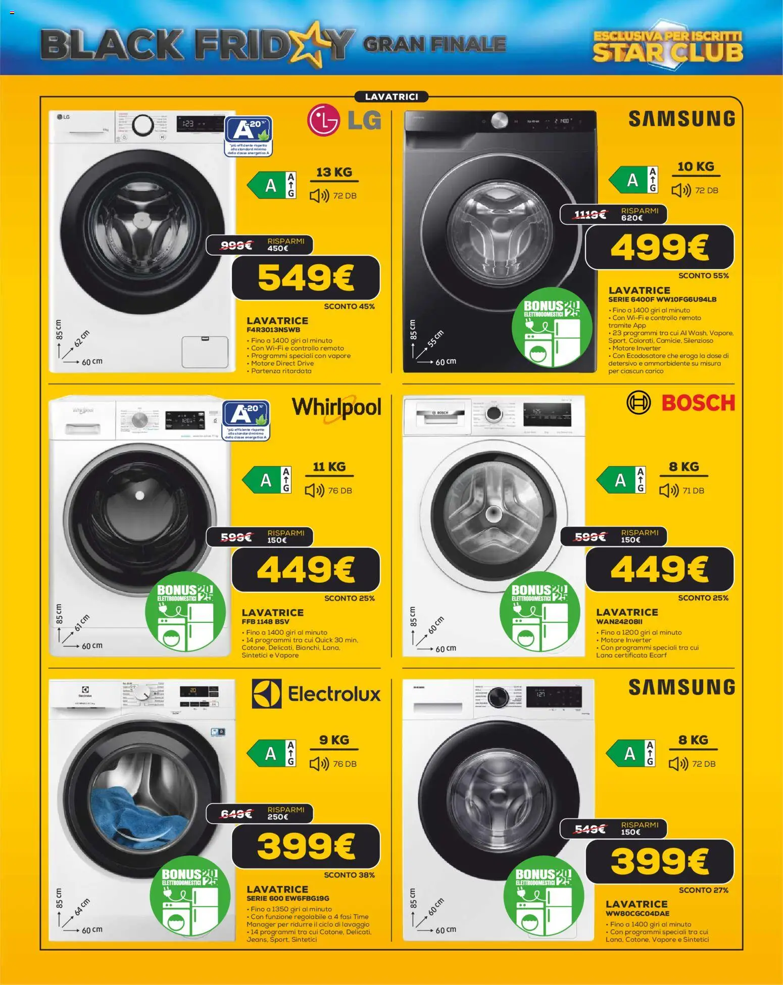 Volantino Euronics del 26.11.2025 | Pagina: 10 | Prodotti: Ammorbidente, Lavatrice, Samsung