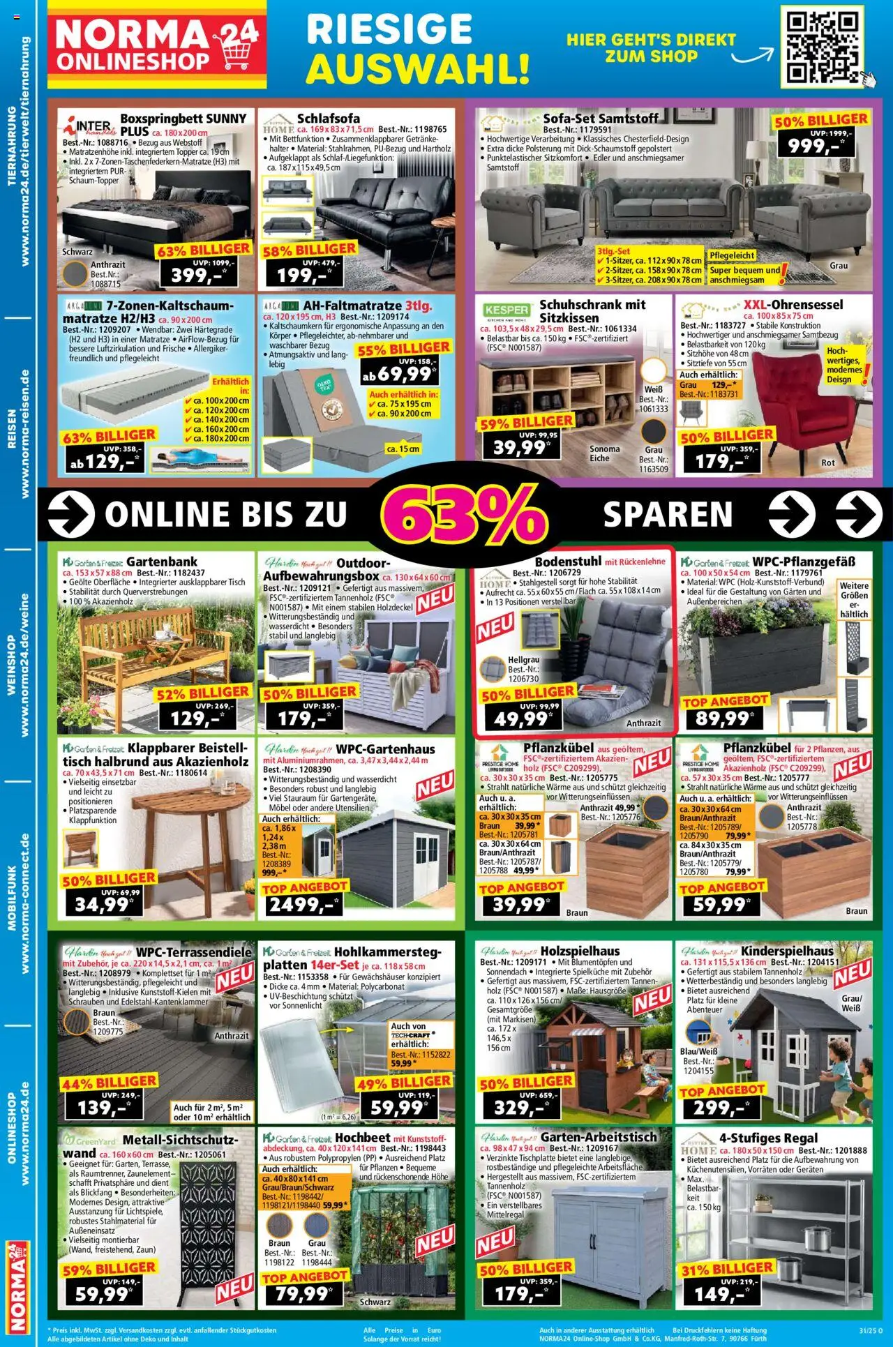 Norma Onlineshop - gültig ab dem 28.07.2025 | Seite: 2 | Produkte: Schlafsofa, Matratze, Boxspringbett, Topper